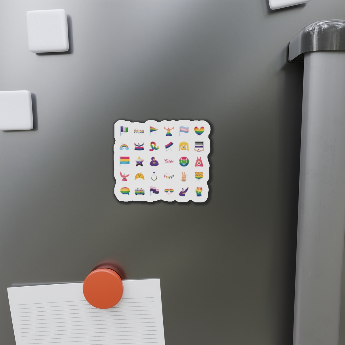 Set Icons With Lgbtq Community Symbols Die Cut Magnets - Image 8