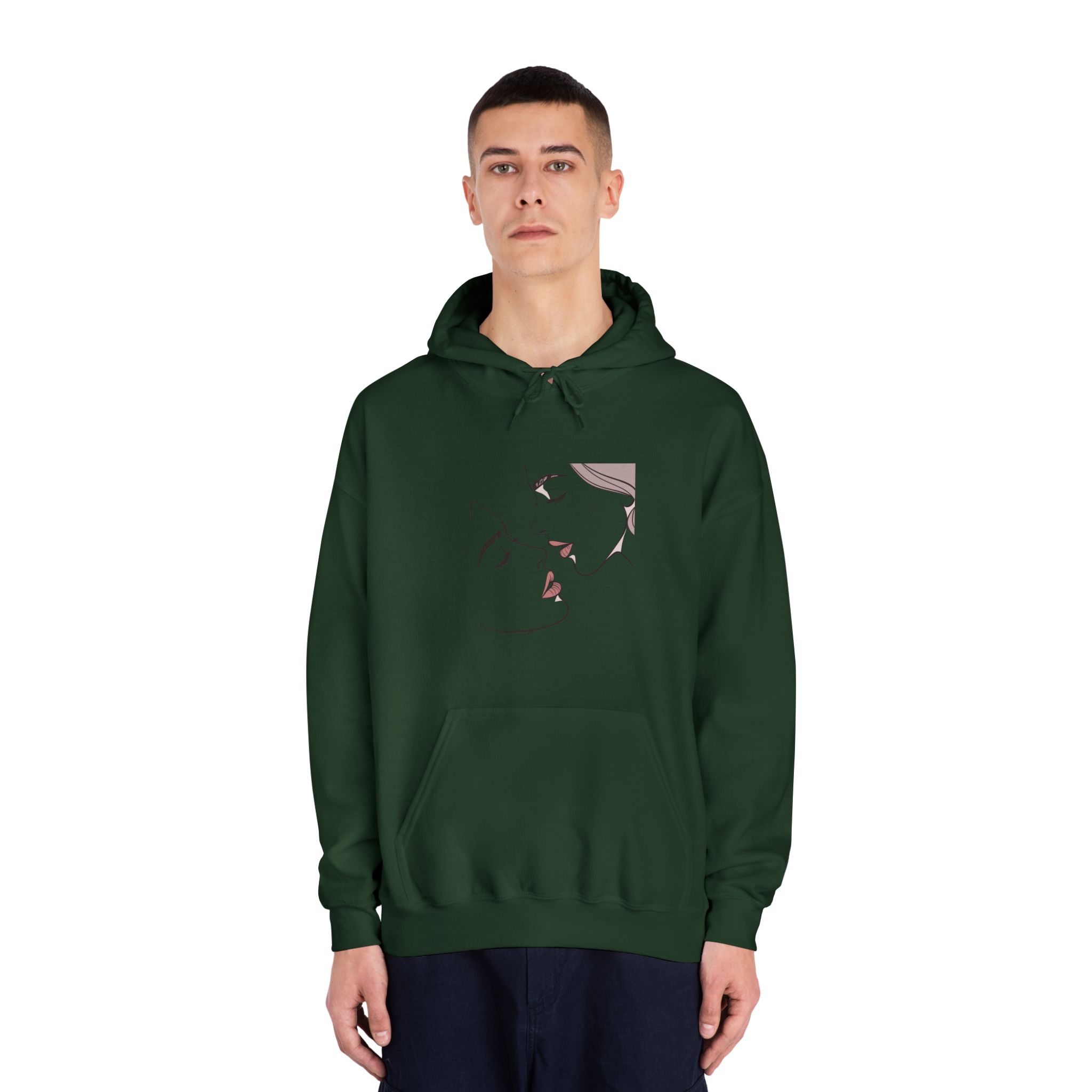 Perfect Lip Set Open Close Smooches (1) Unisex Dryblend Hooded Sweatshirt - Image 23