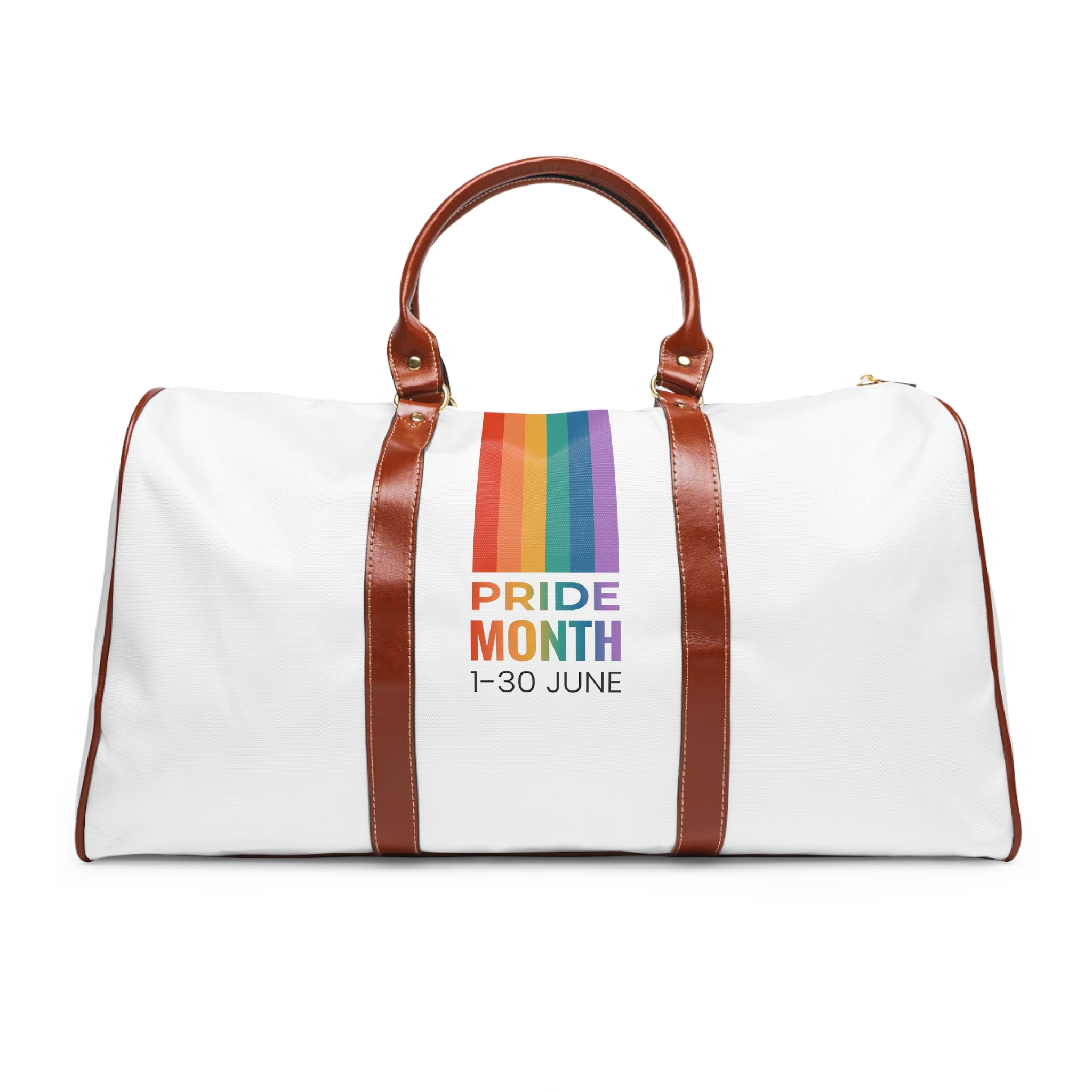 Lgbtq Pride Month Vertical Banner Card Poster Template With Rainbow Gay Parade Celebration Vector Waterproof Travel Bag