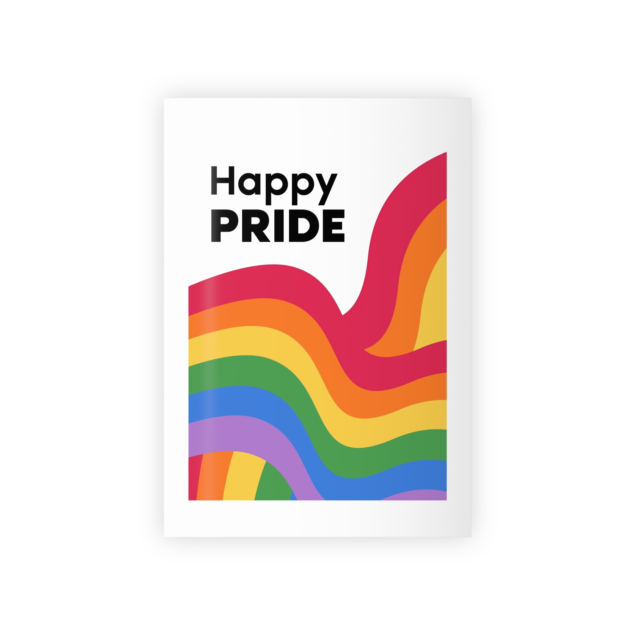 Happy Pride Month Rainbow Background Template Design Gift Wrapping Paper Rolls 1pc