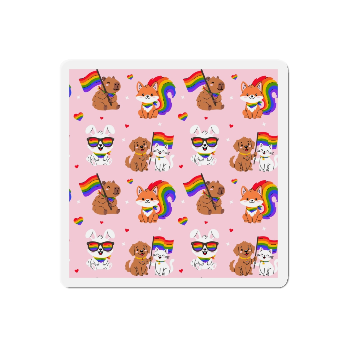 Lesbian Pride Design F6321F Die Cut Magnets - Image 10