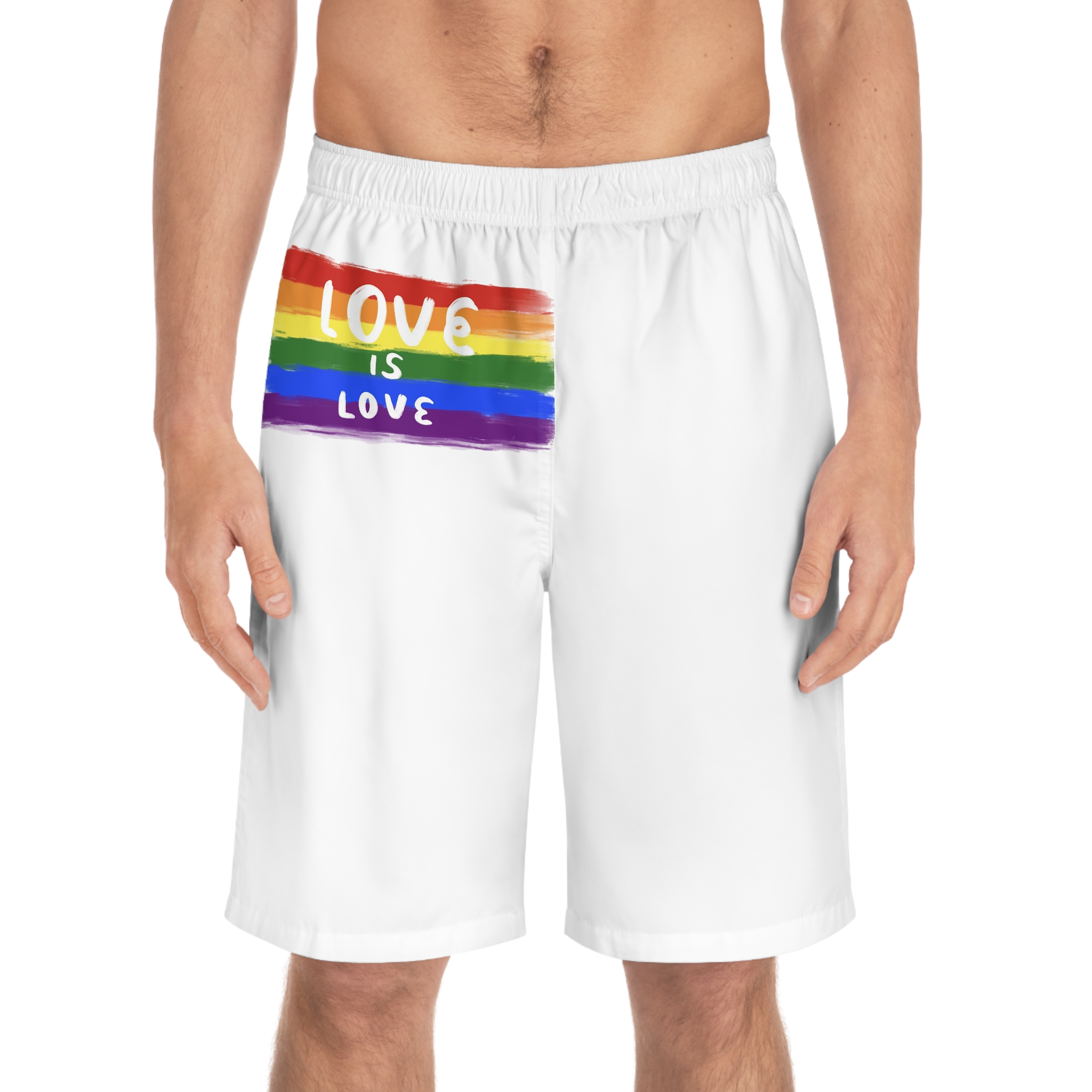 Pride Day Celebration Mens Board Shorts Aop - Image 3