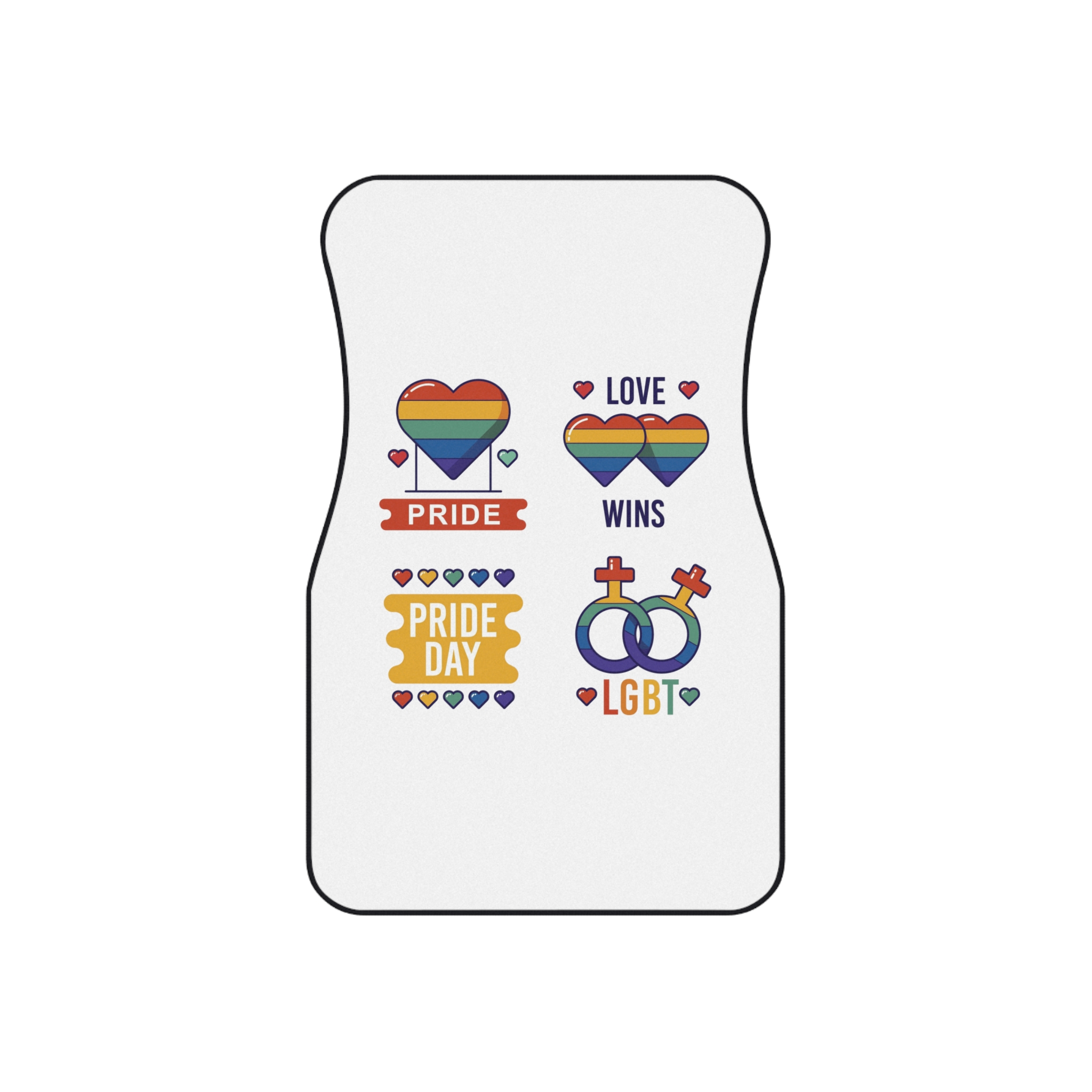Pride Day Label Collection Concept Car Mats Set Of 4 - Image 2