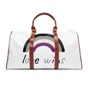Colorful Rainbow Shape Asexual Pride Flag Happy Pride Day Lgbtqia Community Pride Month Vector Hand Drawn Doodle Posters Stickers Logo Cards Waterproof Travel Bag