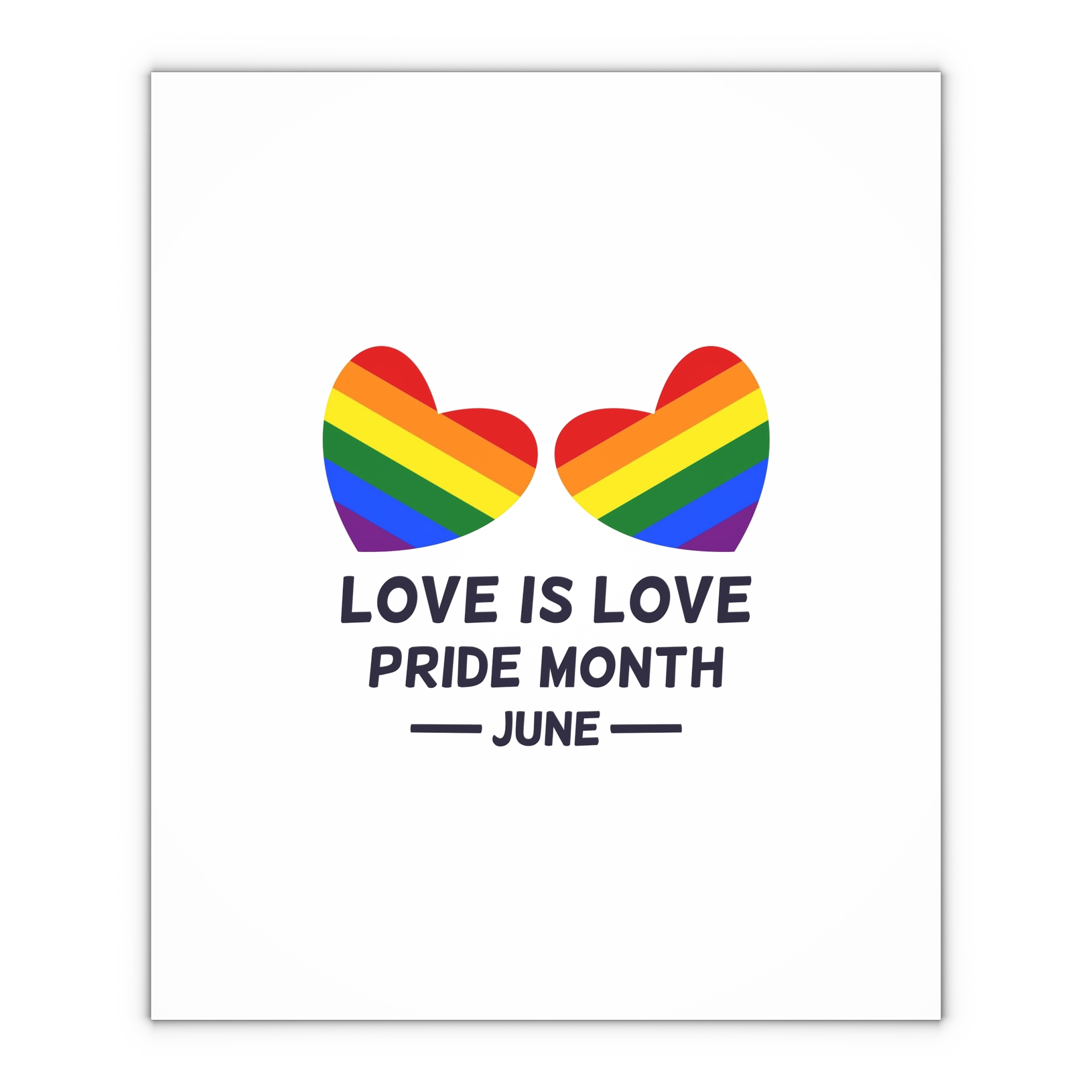 Lgbtq Pride Month June Every Year Rainbow Sign Pride Community Design Banner Poster Card Background Template Gift Wrapping Paper Sheets 1pc - Image 4