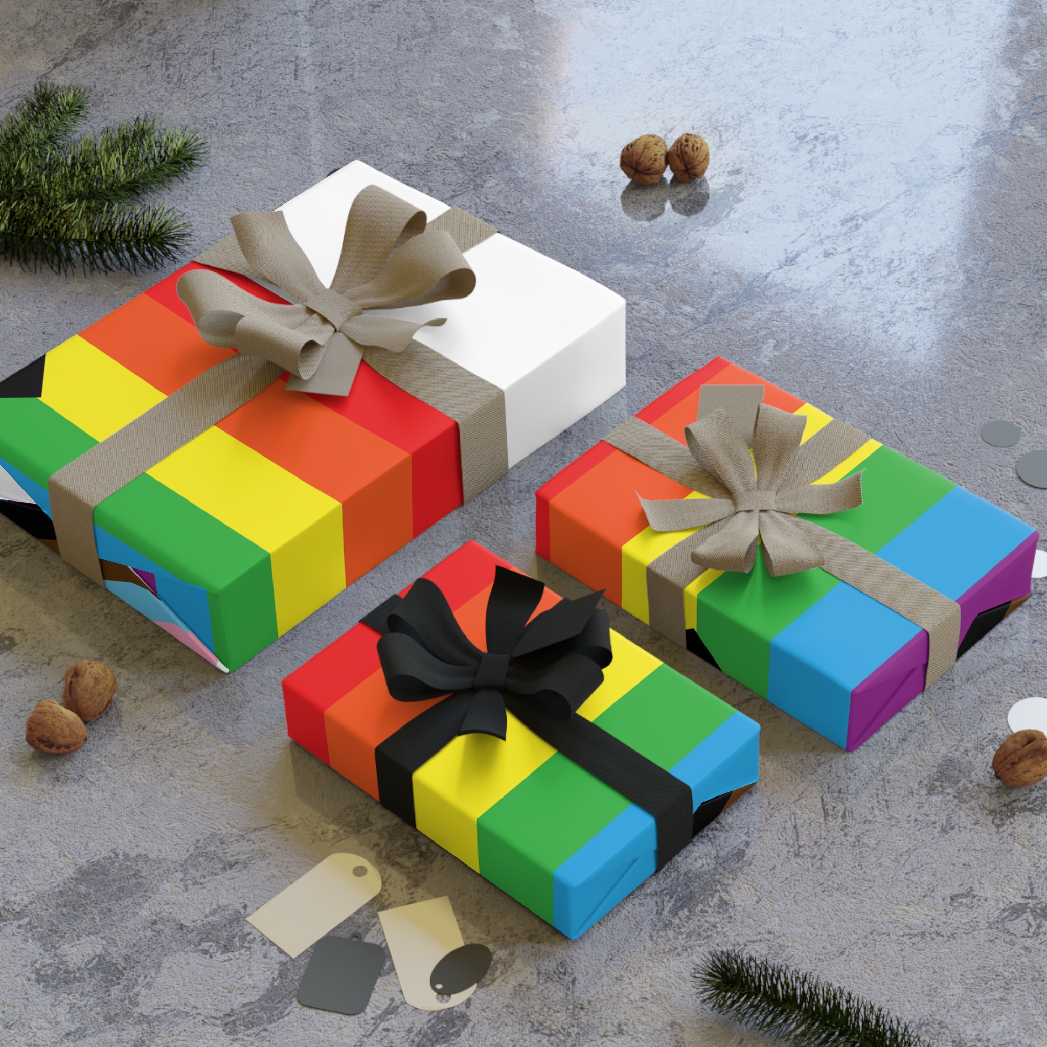 Lgbt Flag New Gift Wrapping Paper Rolls 1pc - Image 8