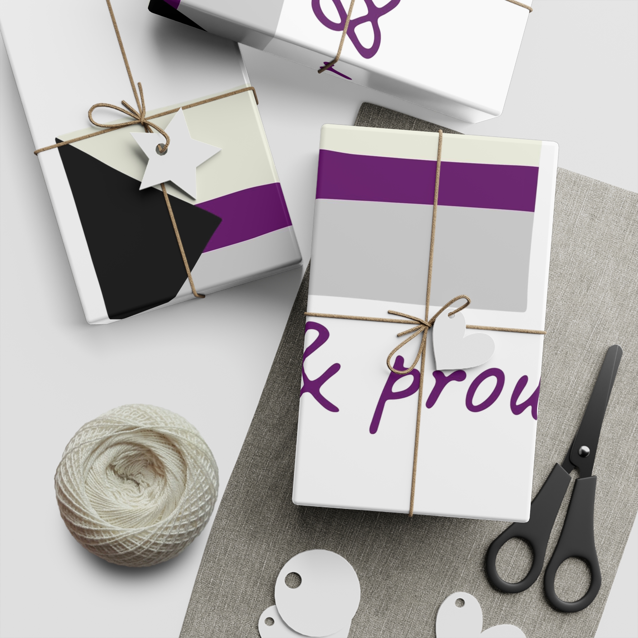 Colorful Demisexual Pride Flag Happy Pride Day Lgbtq Community Pride Month Vector Hand Drawn Doodle Posters Stickers Logo Cards Gift Wrapping Paper Sheets 1pc - Image 2