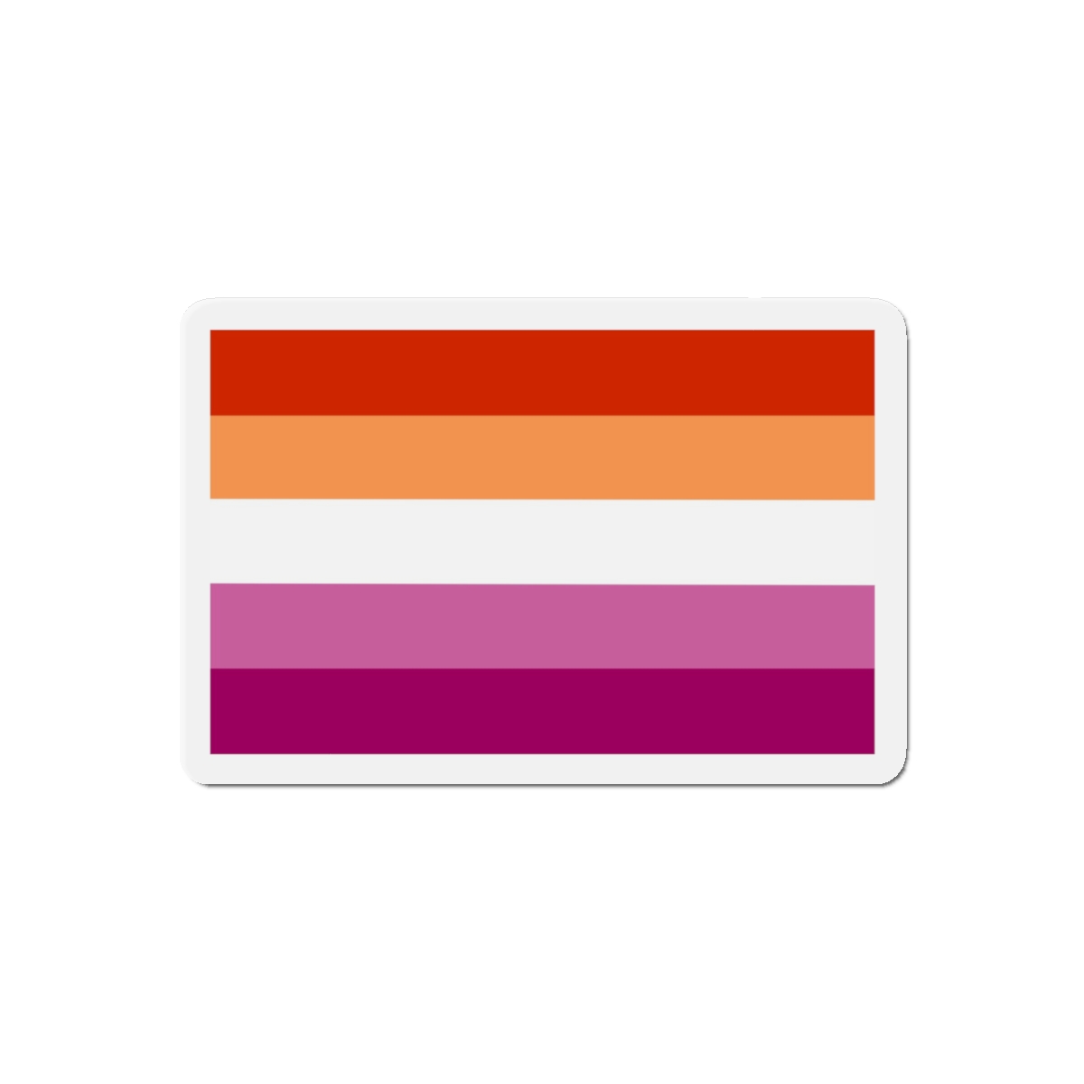 Lesbian Flag Die Cut Magnets - Image 7