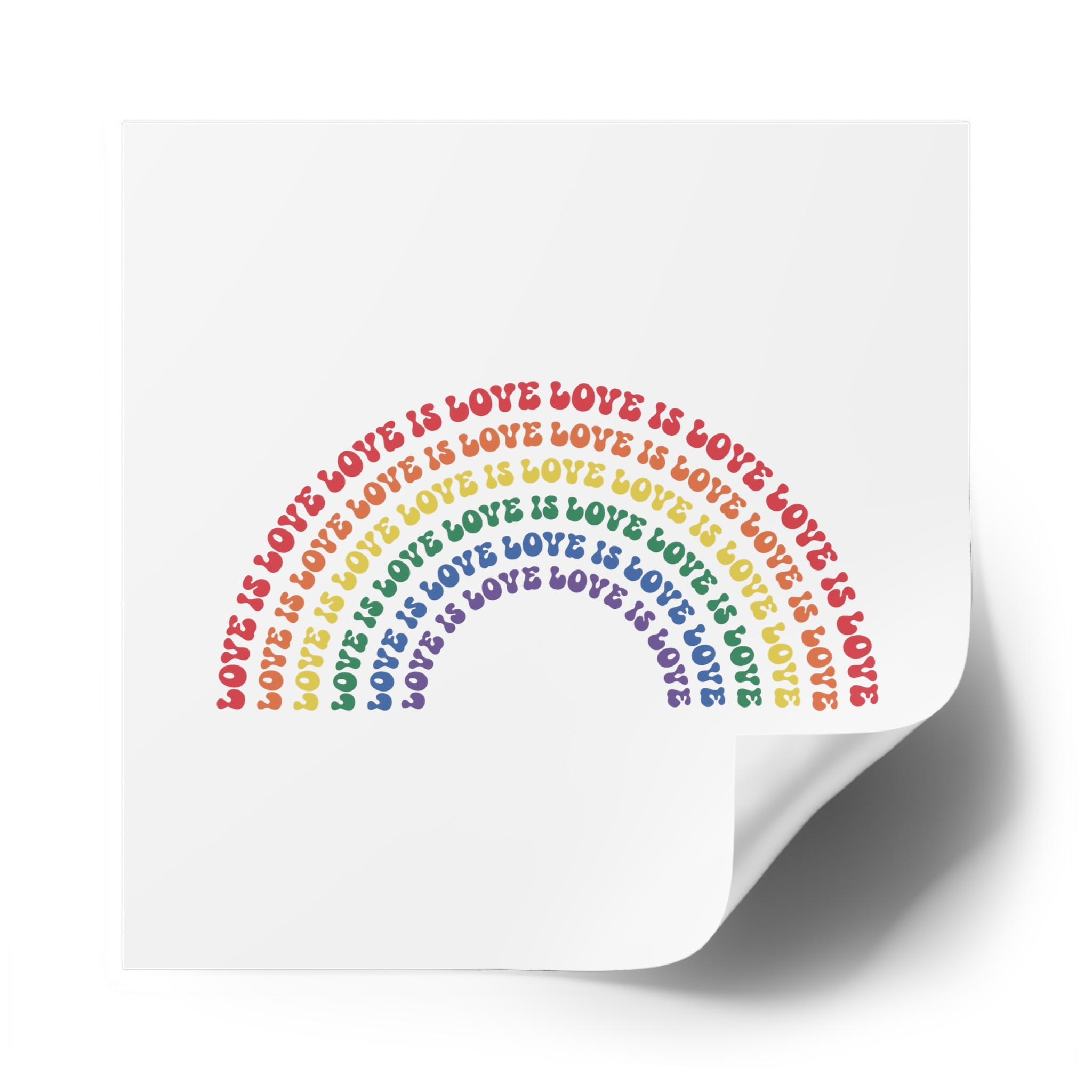 Pride Lgbtq Gay Typography Vector Tshirt Design(1) Laminate Stickers Square - Image 62