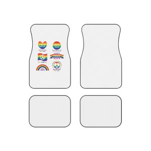 Pride Day Badges Illustration Set Car Mats Set Of 4