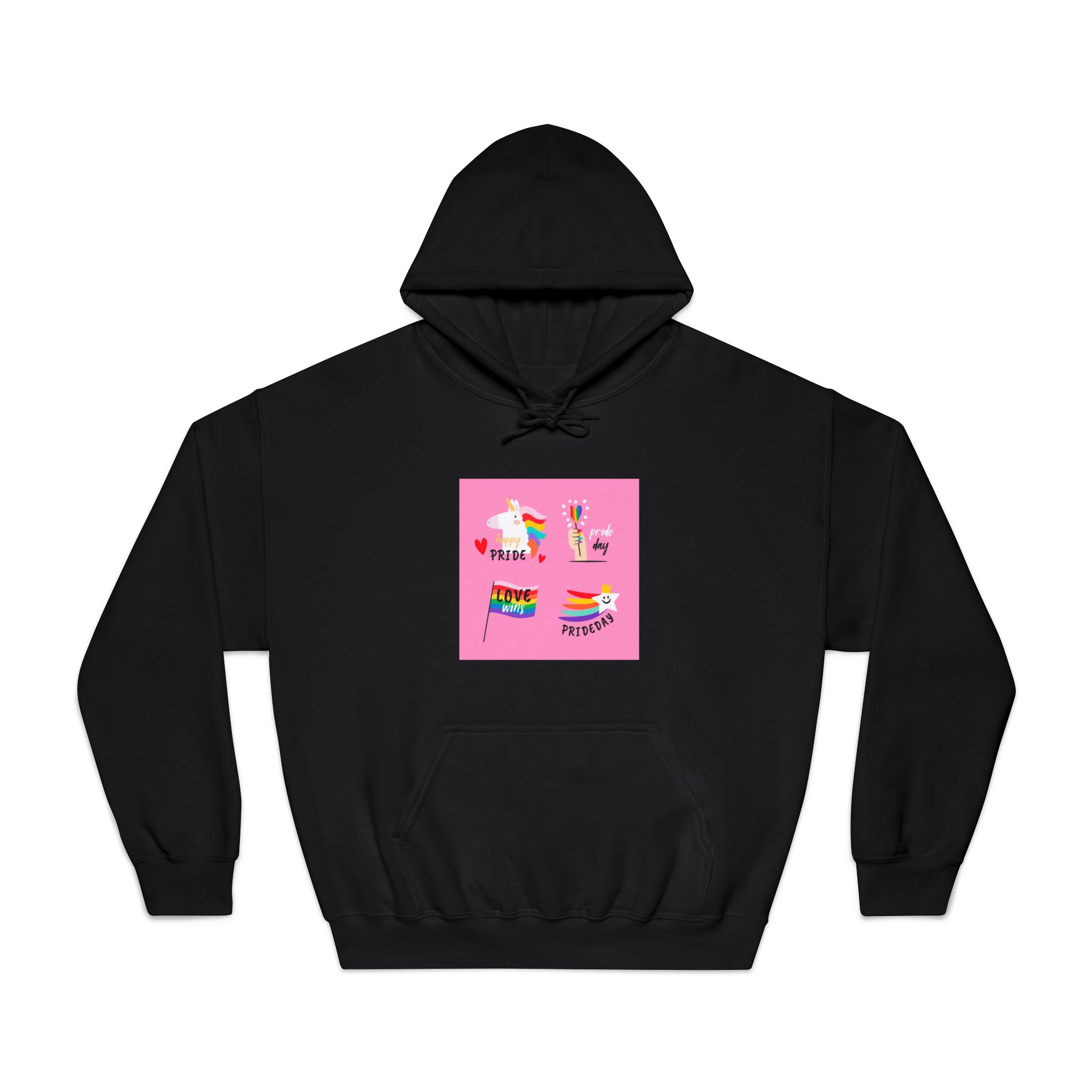Pride Day Label Collection Theme Unisex Dryblend Hooded Sweatshirt - Image 9