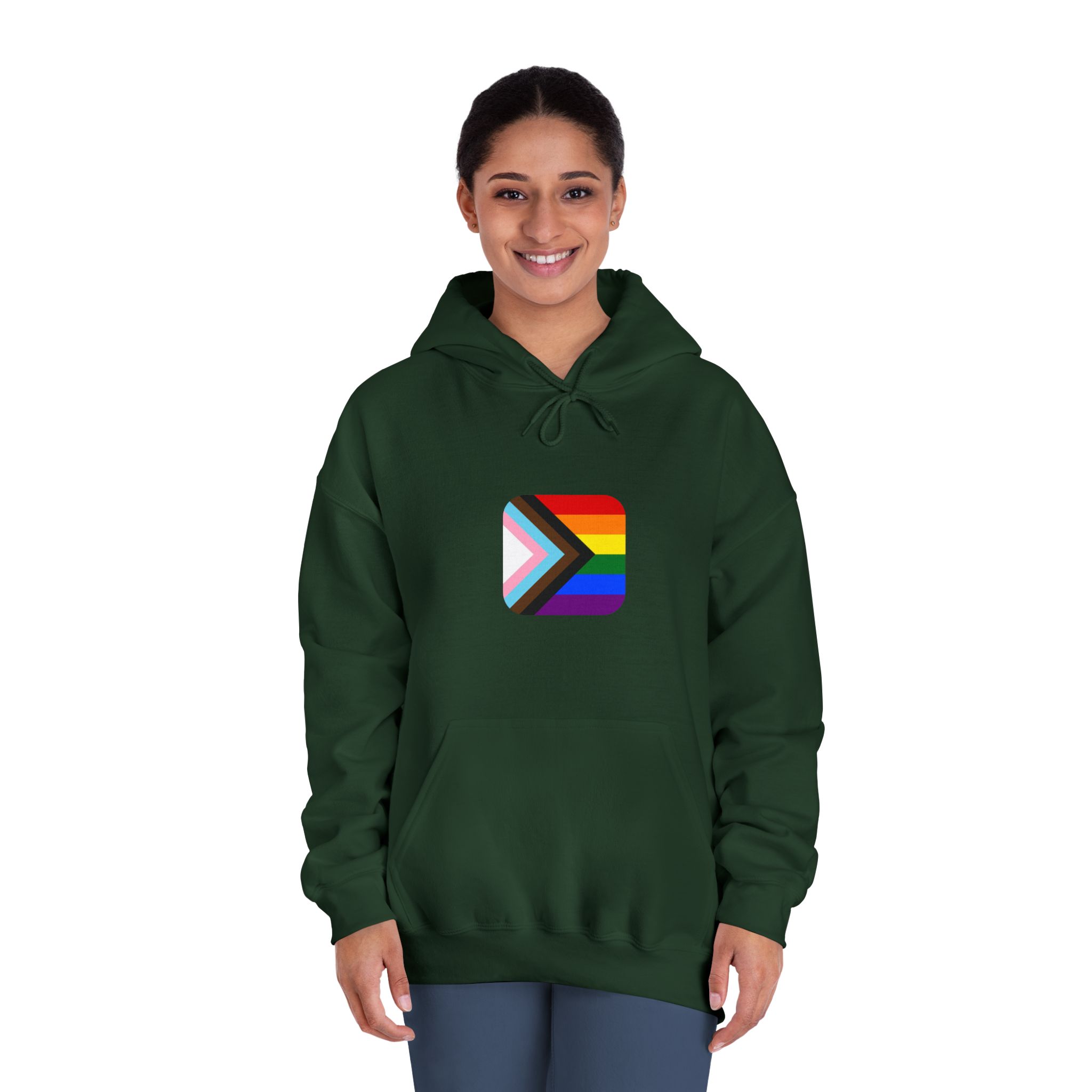 New Pride Flag Lgbtq Vector Illustartion Unisex Dryblend Hooded Sweatshirt - Image 24