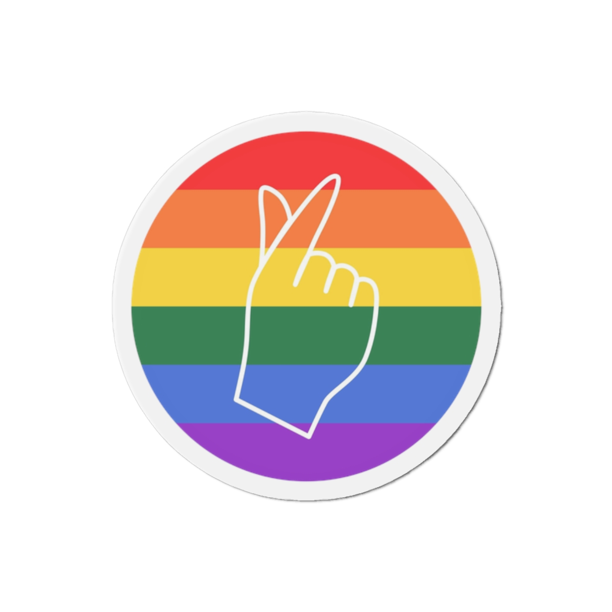Lgbtq Diversity Rainbow Pride Concept Vector Isolated Illustration Die Cut Magnets