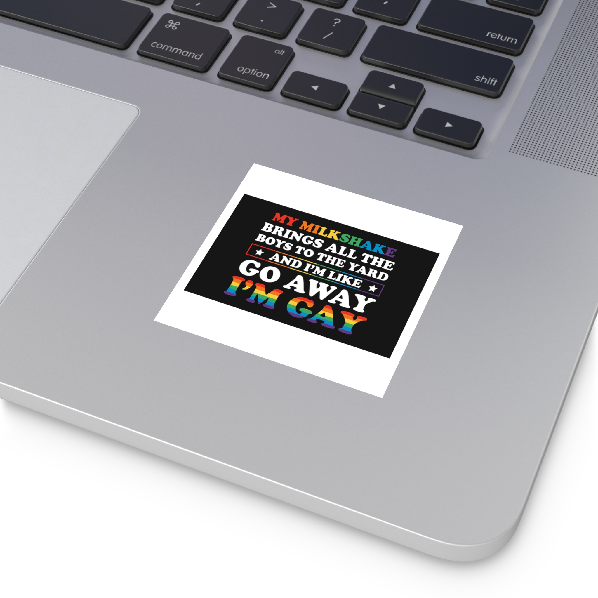Pride Gay Lgbt Rainbow Tshirt Design Laminate Stickers Square - Image 11