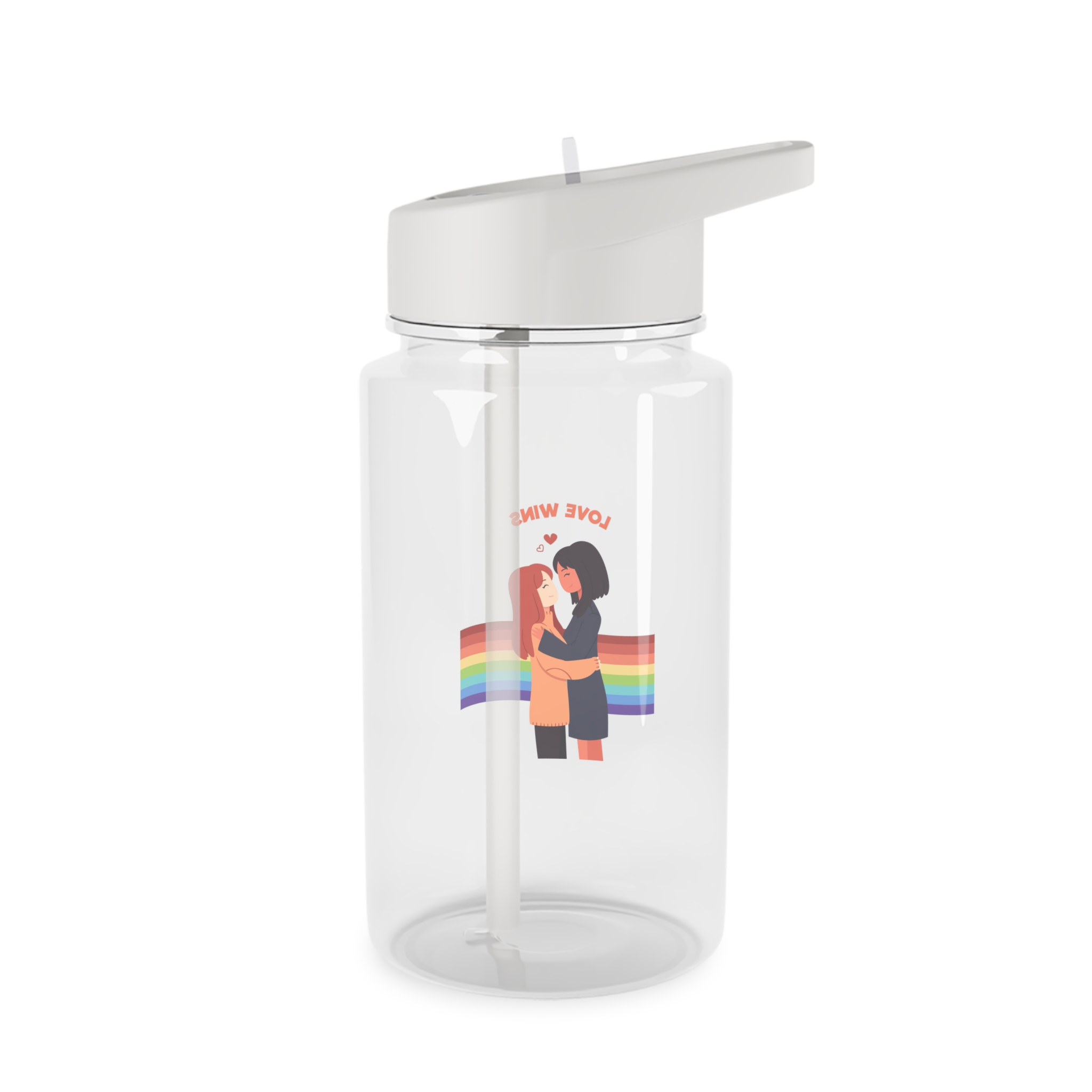 Pride Day People With Women Tritan Water Bottle - Image 2