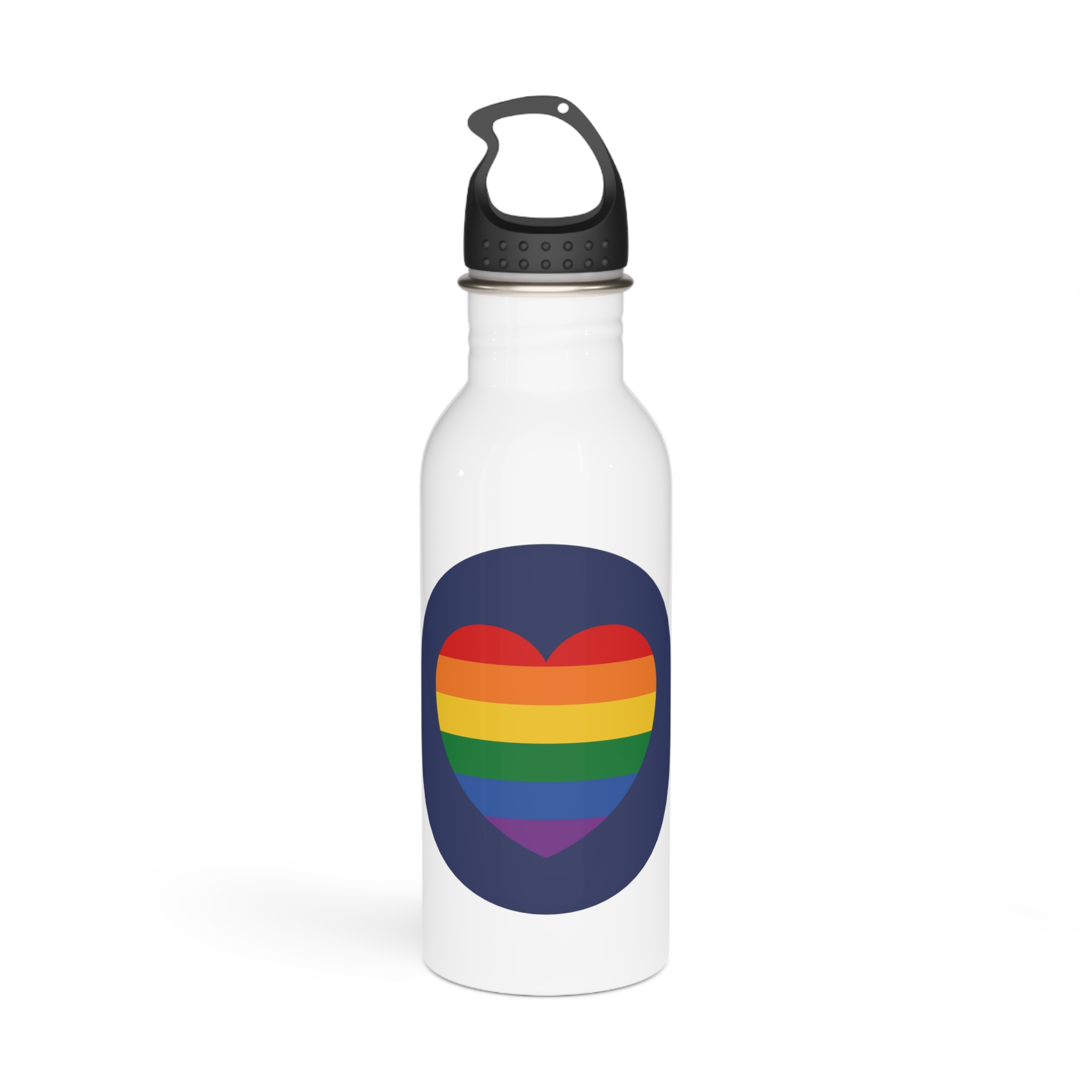 Lgbt Pride Month June Lesbian Gay Bisexual Transgender Lgbtq Flag Rainbow Vector(5) Stainless Steel Water Bottle