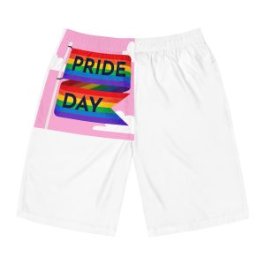 Pride Day Flag Illustration Mens Board Shorts Aop