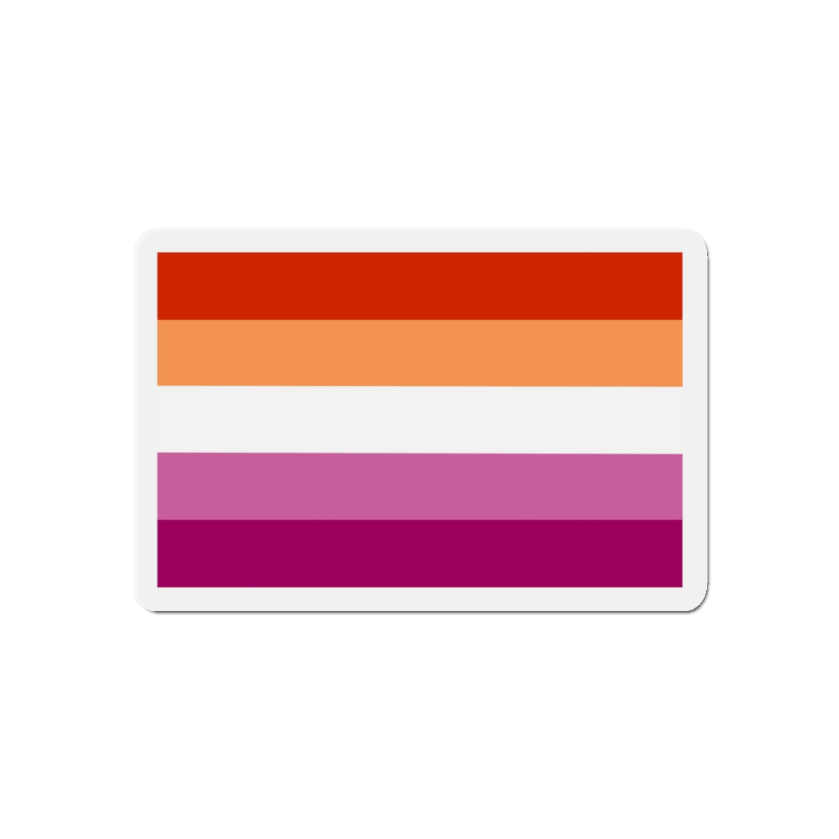 Lesbian Flag Die Cut Magnets - Image 4