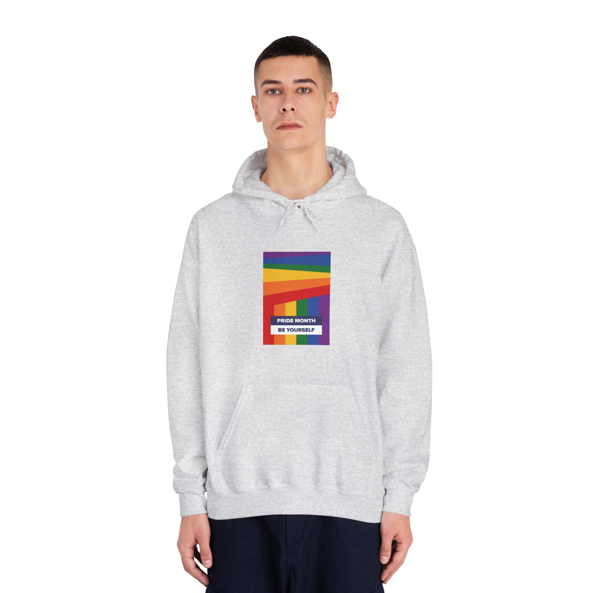Lgbt Pride Month June Lesbian Gay Bisexual Transgender Lgbtq Flag Rainbow Vector(2)2 Unisex Dryblend Hooded Sweatshirt - Image 7