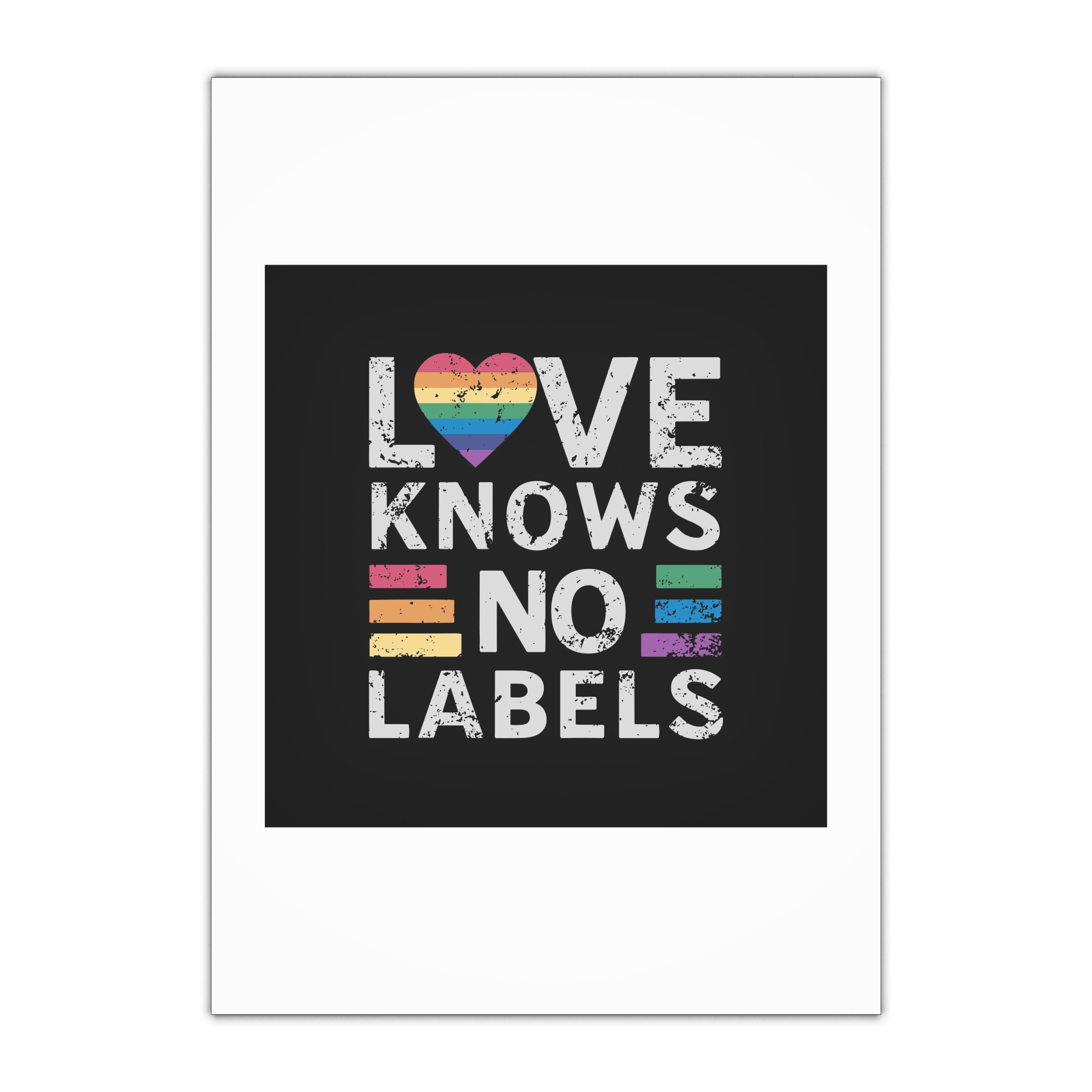 Love Knows No Labels Happy Pride Month Gift Wrapping Paper Sheets 1pc