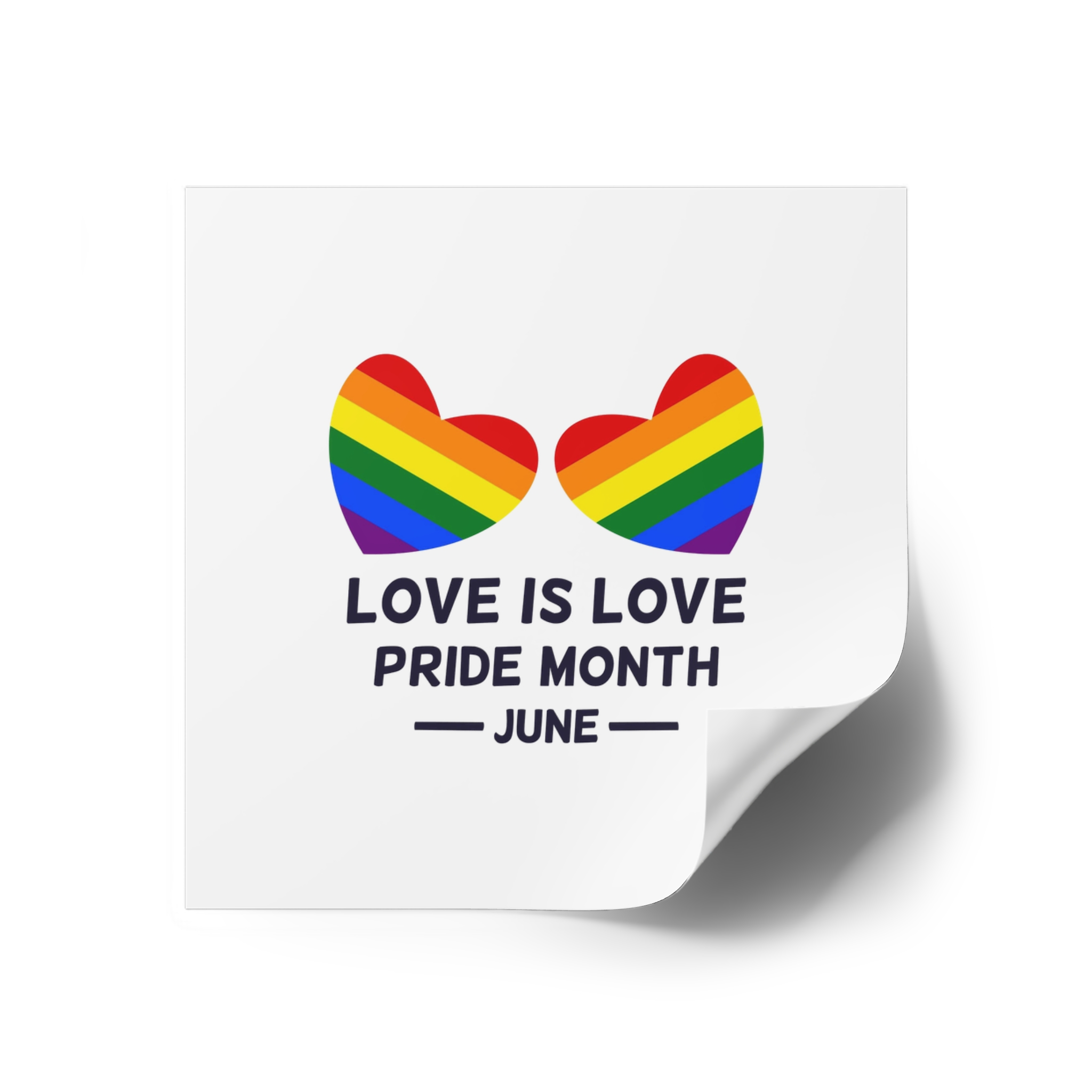 Lgbtq Pride Month June Every Year Rainbow Sign Pride Community Design Banner Poster Card Background Template Laminate Stickers Square - Image 18