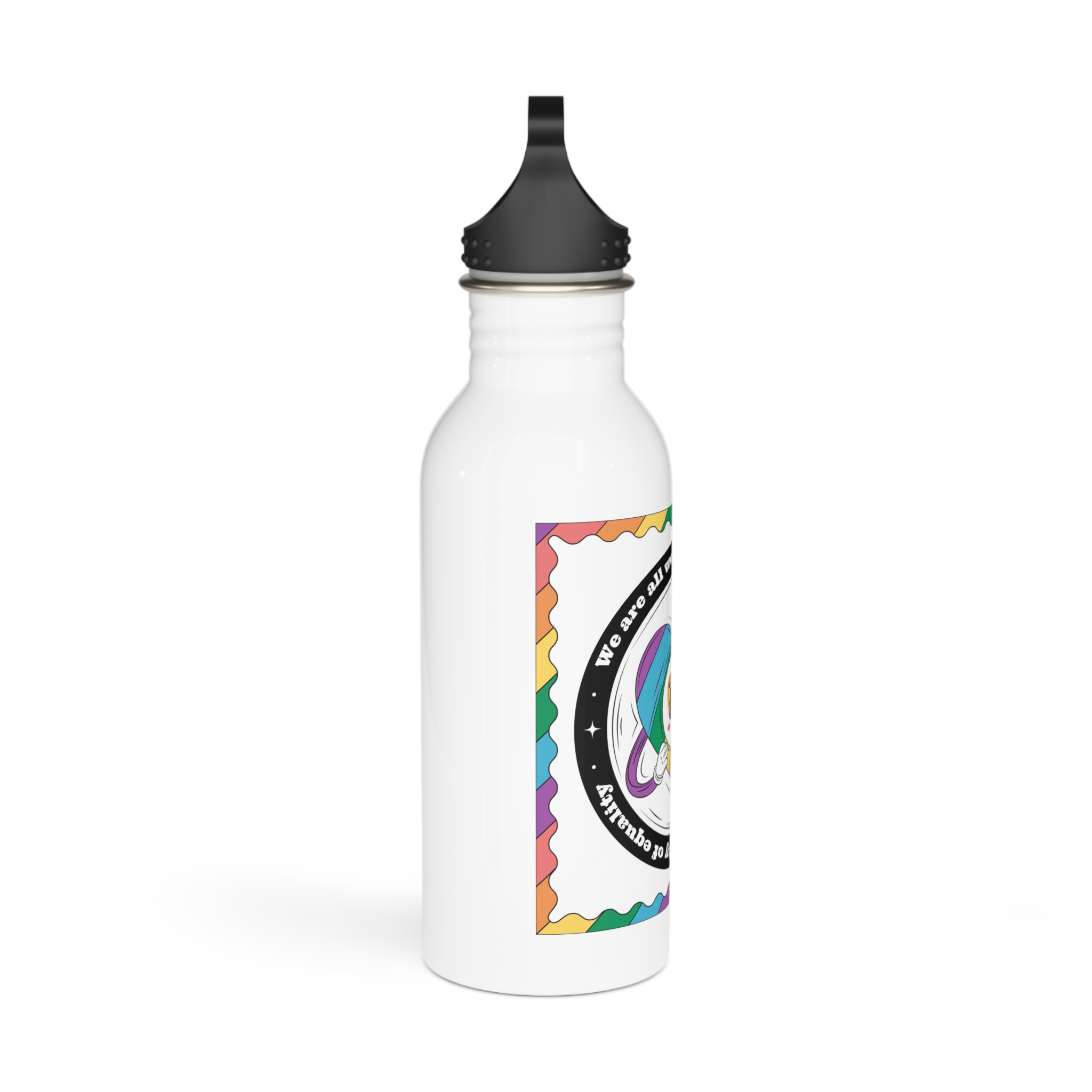 Hand Drawn Illustration Pride Month Celebration(3) Stainless Steel Water Bottle - Image 2