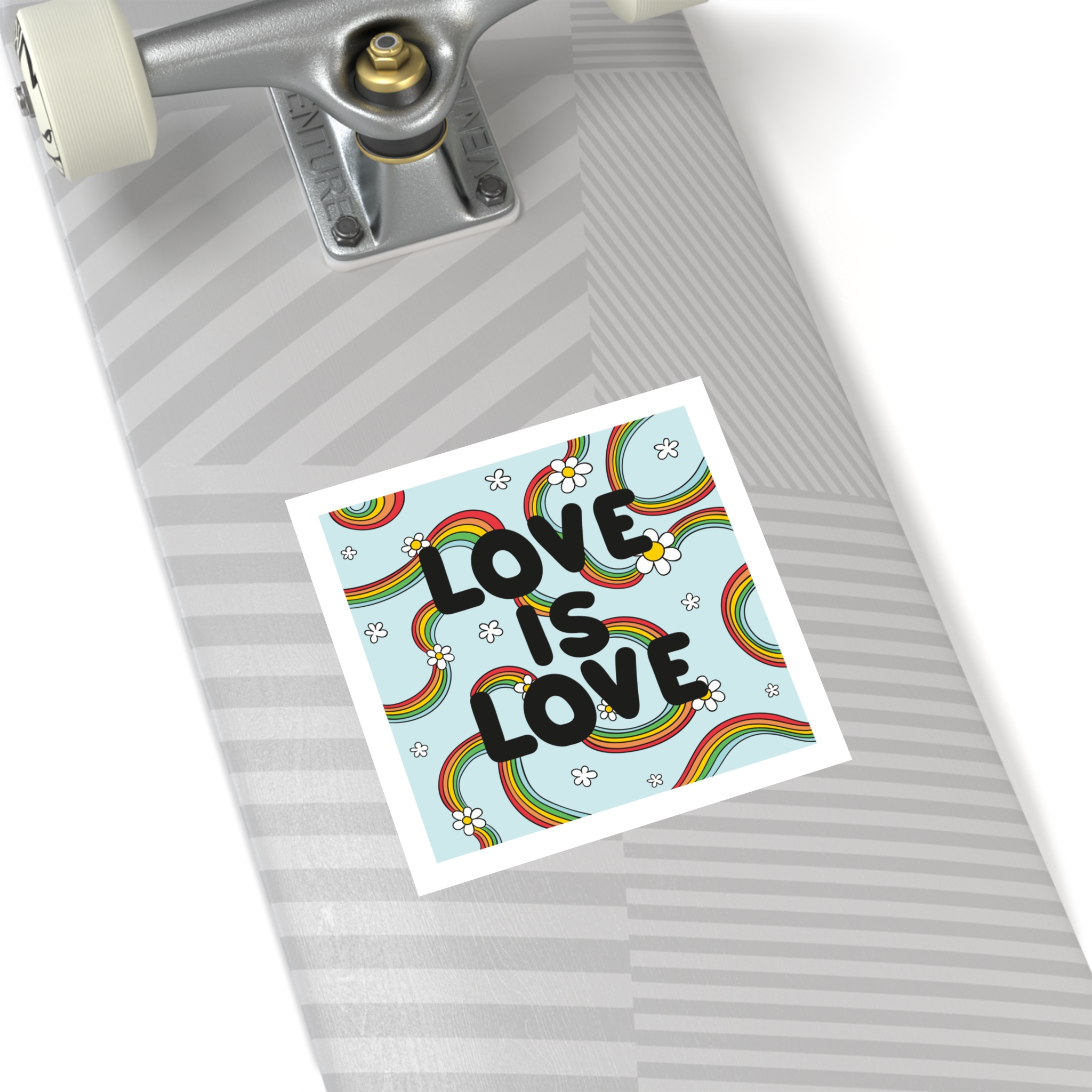 Pride Day Lettering Concept Laminate Stickers Square - Image 44