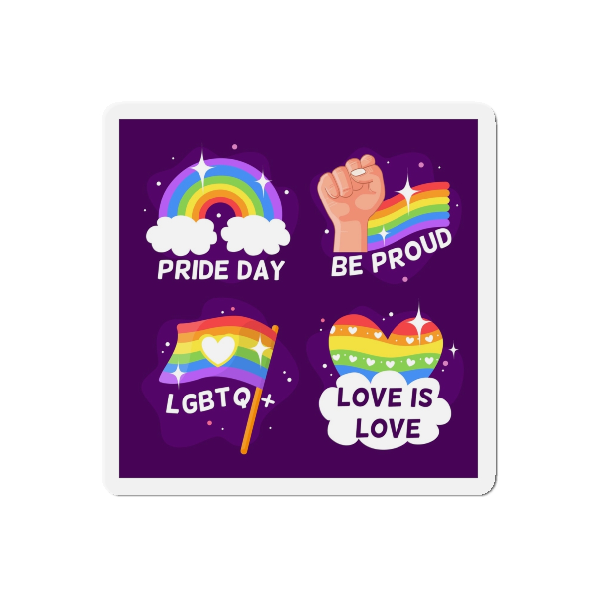 Pride Day Badges Collection Die Cut Magnets - Image 10
