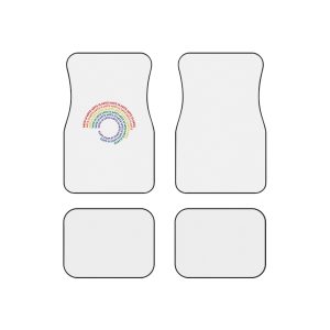 Pride Lgbtq Gay Typography Vector Tshirt Design Car Mats Set Of 4