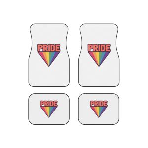 Pride With Rainbow(1) Car Mats Set Of 4