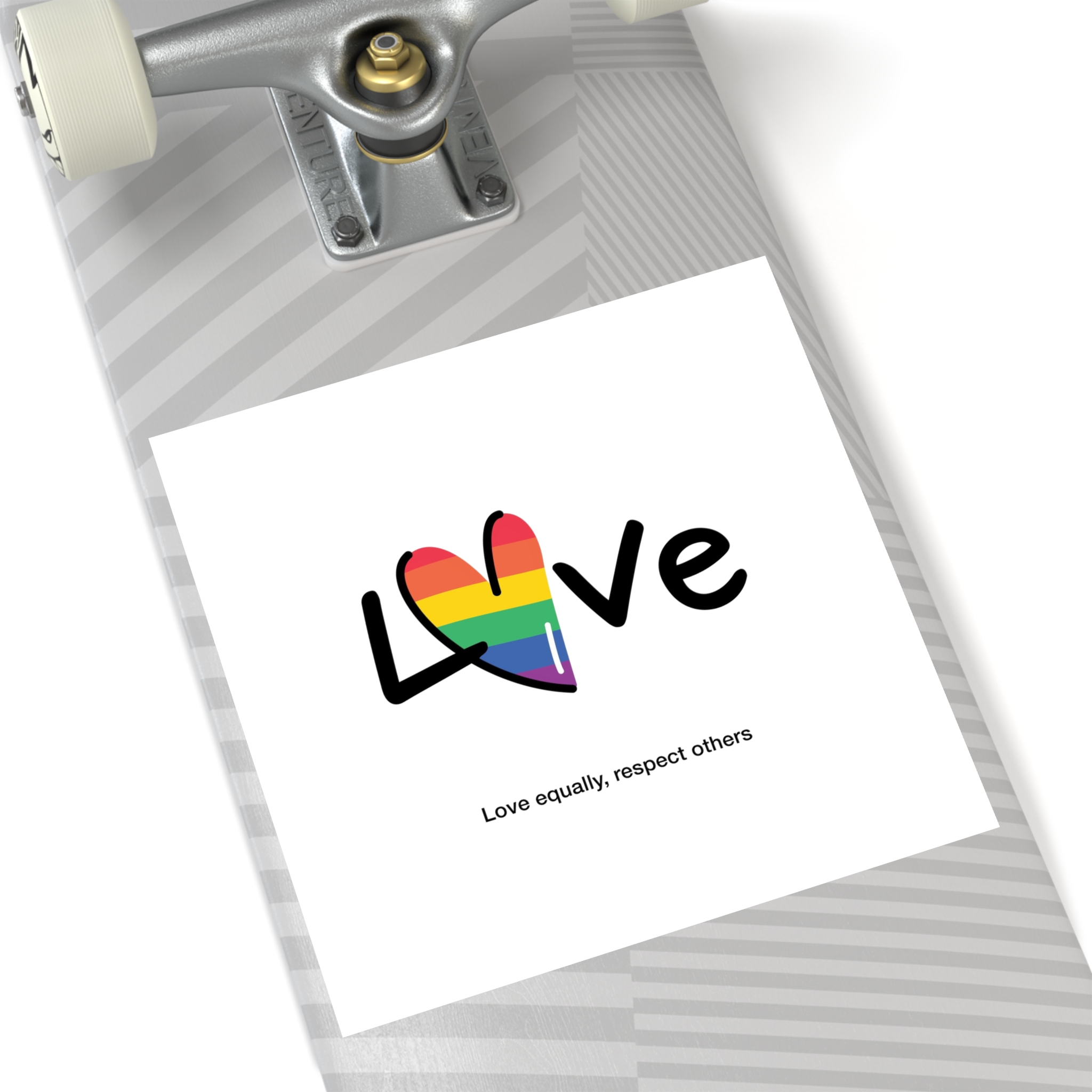 Love Letter Pride Rainbow Lettering Text Writing Pattern Freedom Love Heart Homo Colors Flag Parade(1) (1) Laminate Stickers Square - Image 60