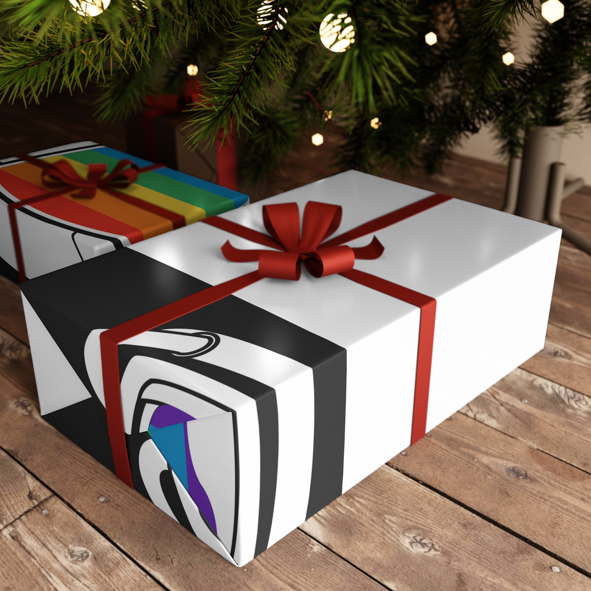 Astronaut Helmet Pride Gay Lgbt Gift Wrapping Paper Sheets 1pc - Image 3
