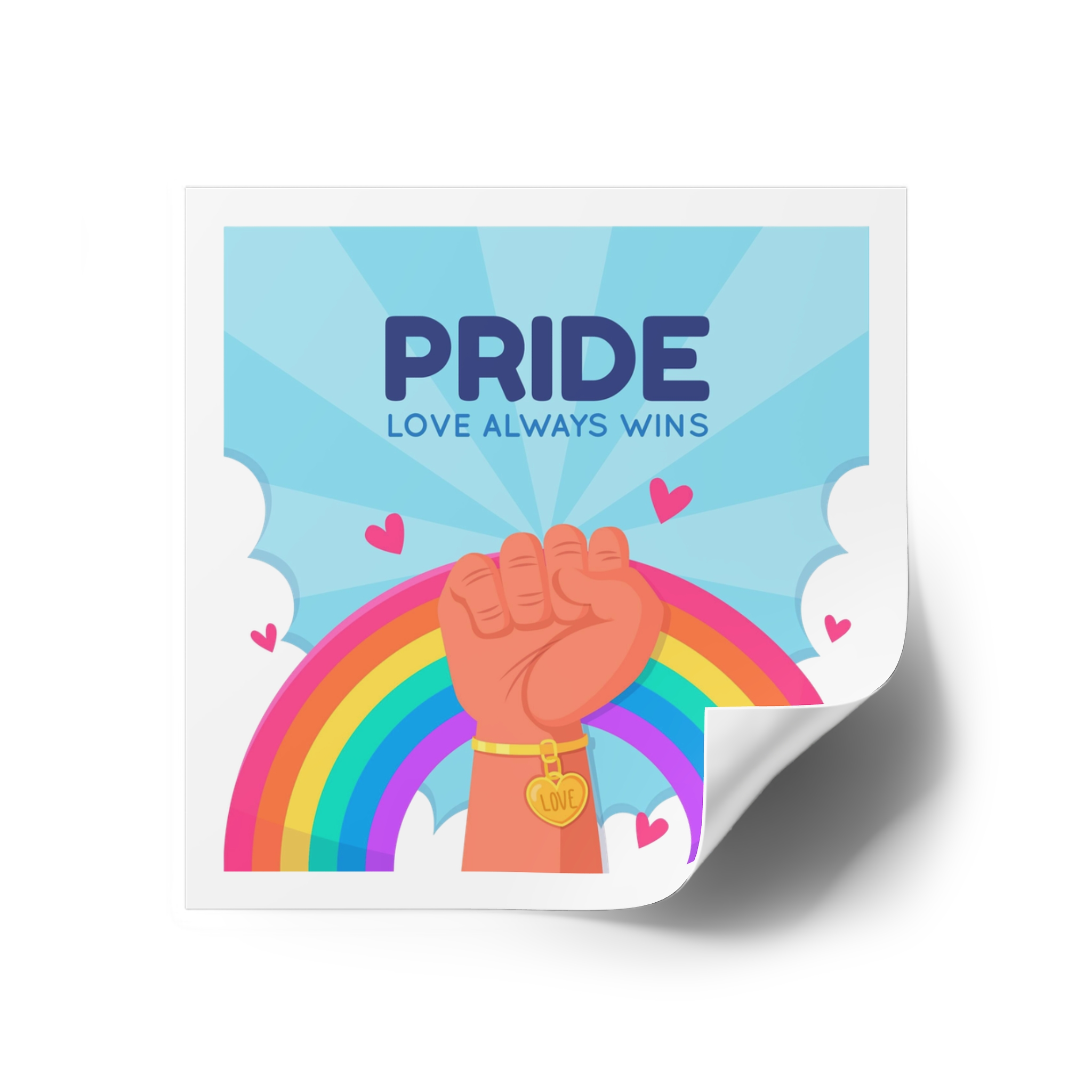 Pride Day Concept Laminate Stickers Square - Image 18