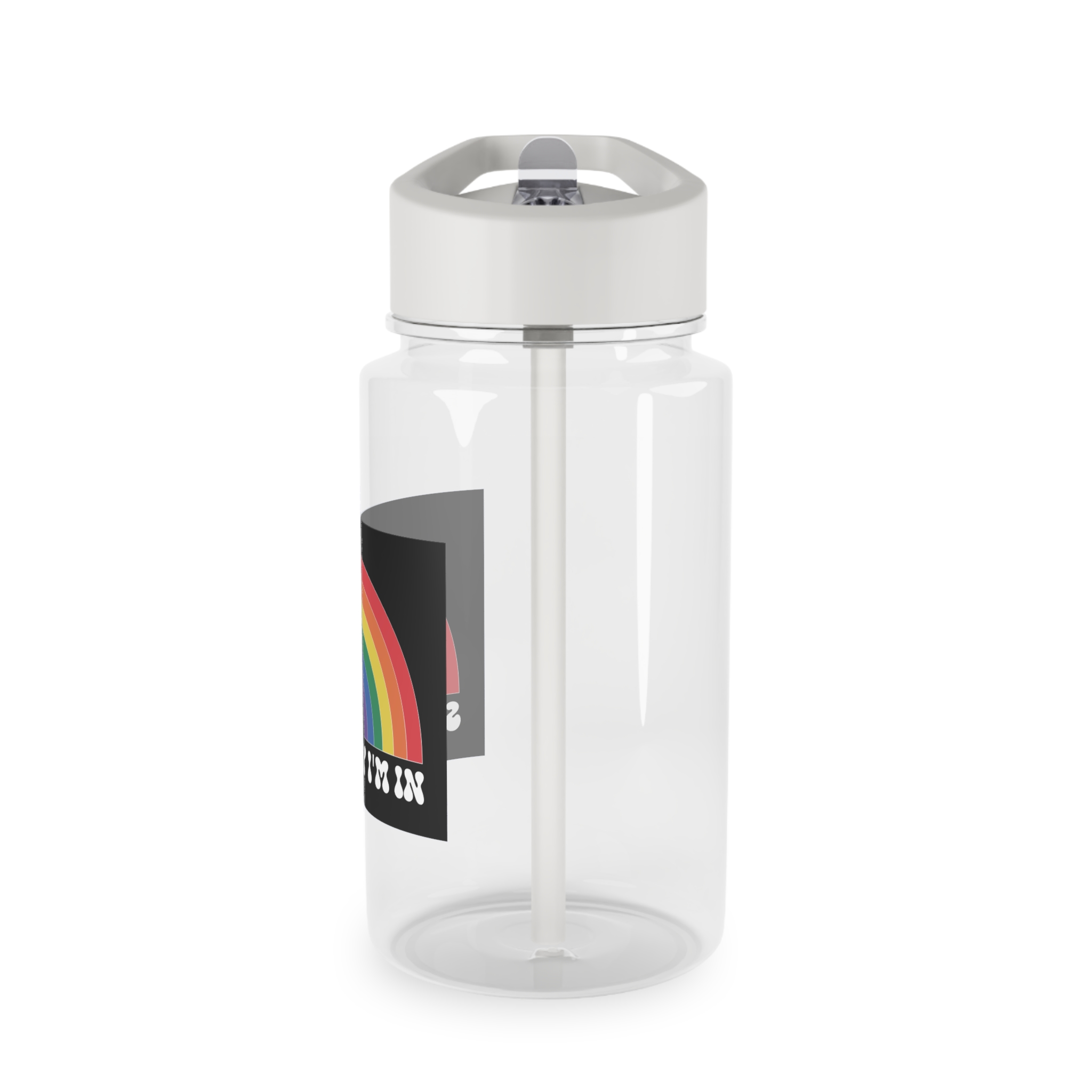 Pride Lgbtq Gay Typography Vector Tshirt Design(7) Tritan Water Bottle - Image 3