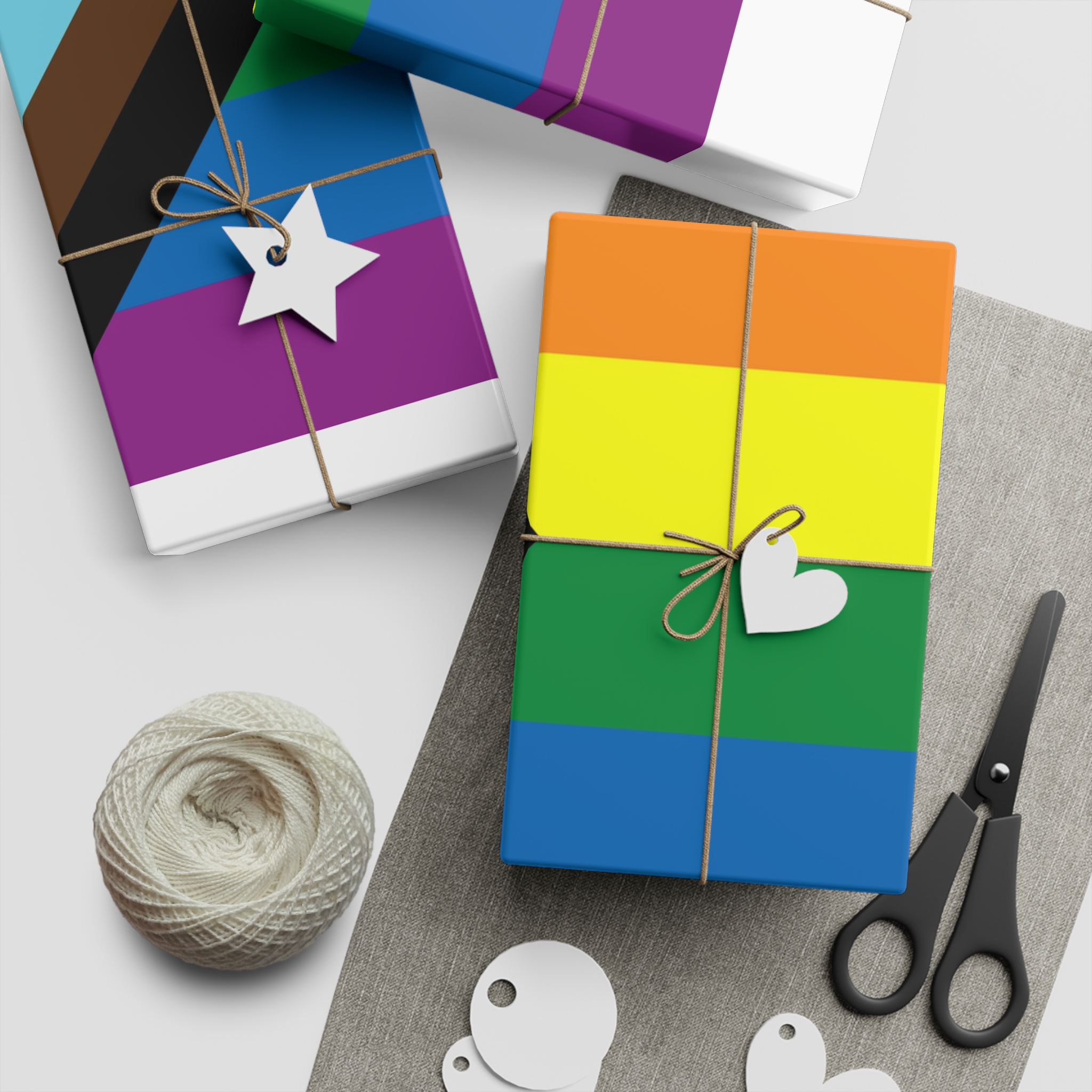 Happy Pride Day Concept Lgbtq Community Lgbt Pride Typography Vector Gift Wrapping Paper Sheets 1pc - Image 5