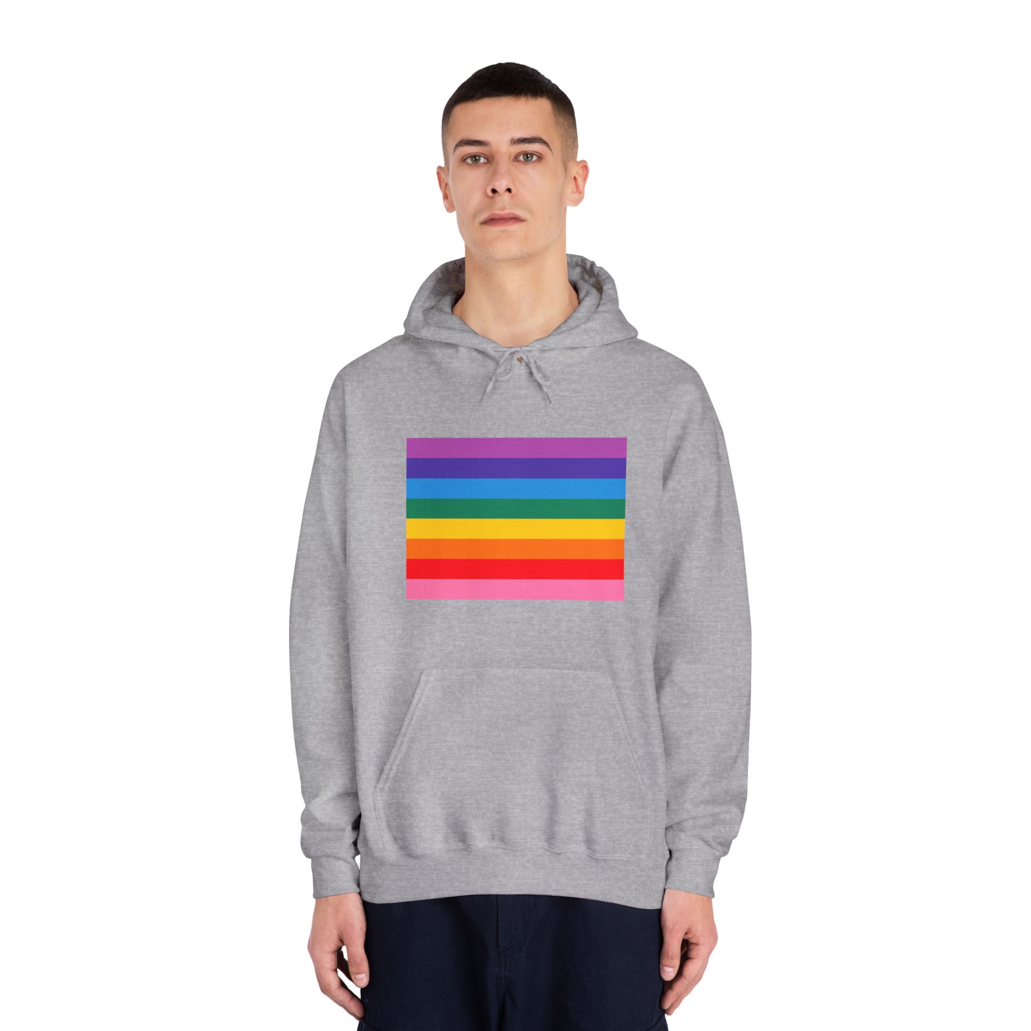 Pride Love Freedom Lgbtq Lgbt Heart Rainbow Love Wins Gay Lesbian Trans Homo Homosexual Colors Flag Diversity Parade Unisex Dryblend Hooded Sweatshirt - Image 15