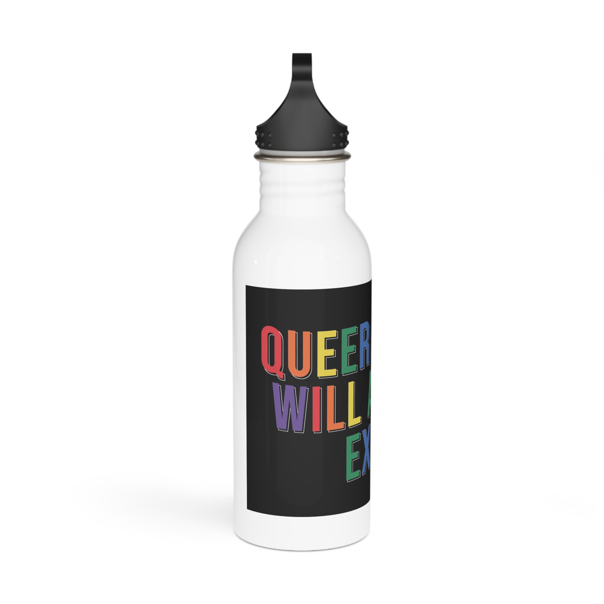 Pride Lgbtq Gay Typography Vector Tshirt Design(12) Stainless Steel Water Bottle - Image 2
