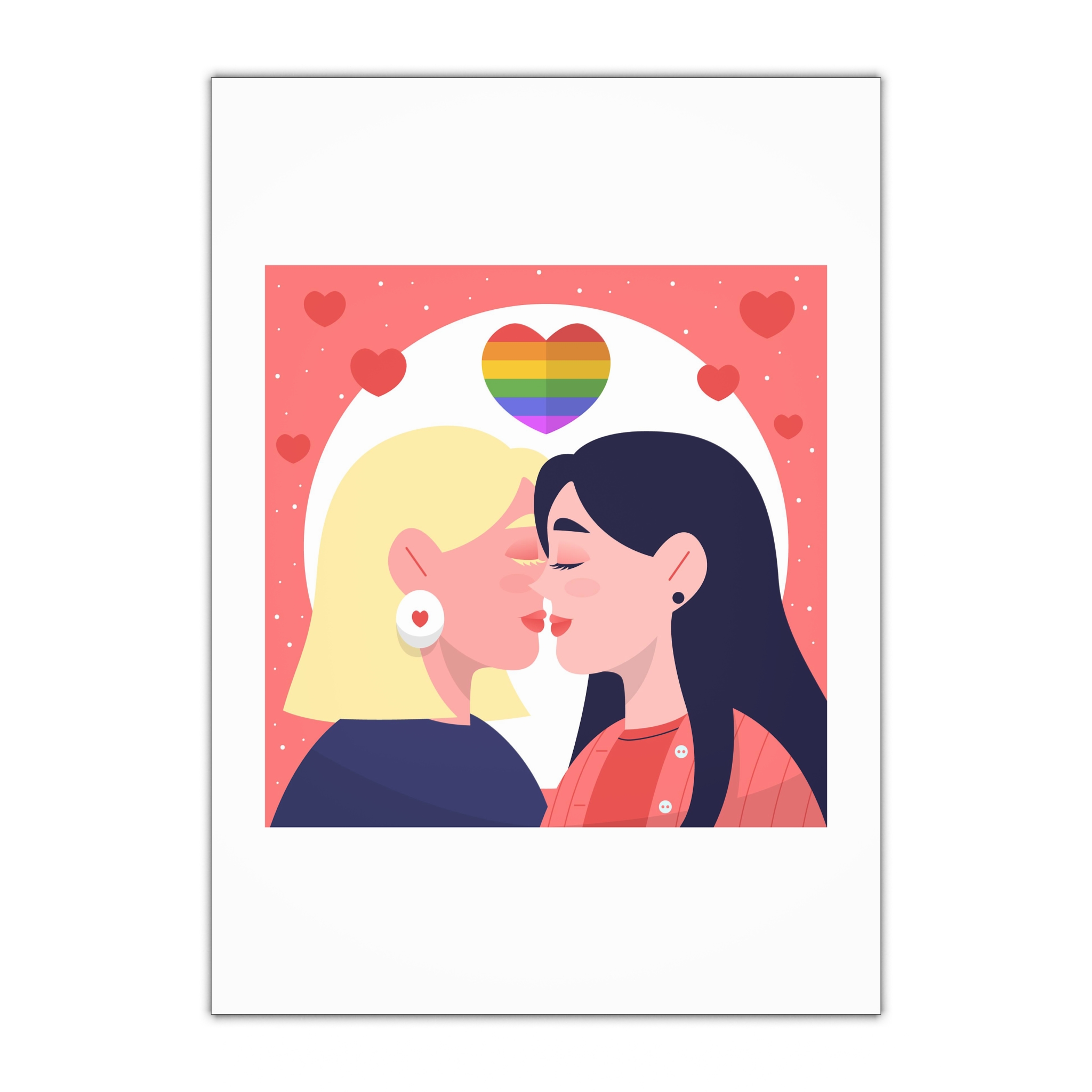 Lesbian Pride Design 2D6E26 Gift Wrapping Paper Sheets 1pc