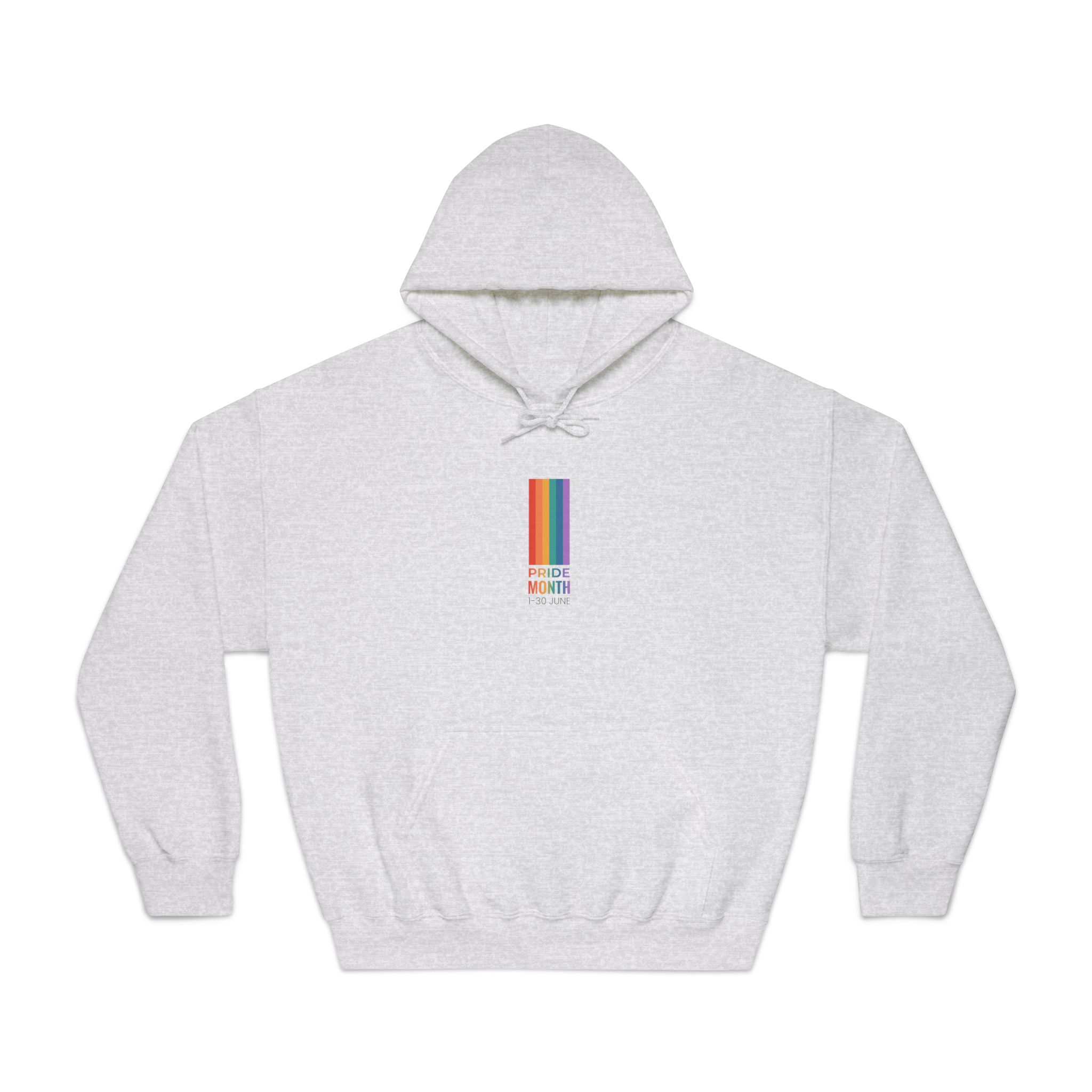 Lgbtq Pride Month Vertical Banner Card Poster Template With Rainbow Gay Parade Celebration Vector Unisex Dryblend Hooded Sweatshirt - Image 5
