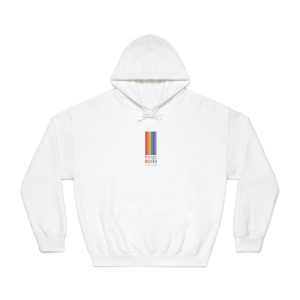 Lgbtq Pride Month Vertical Banner Card Poster Template With Rainbow Gay Parade Celebration Vector Unisex Dryblend Hooded Sweatshirt
