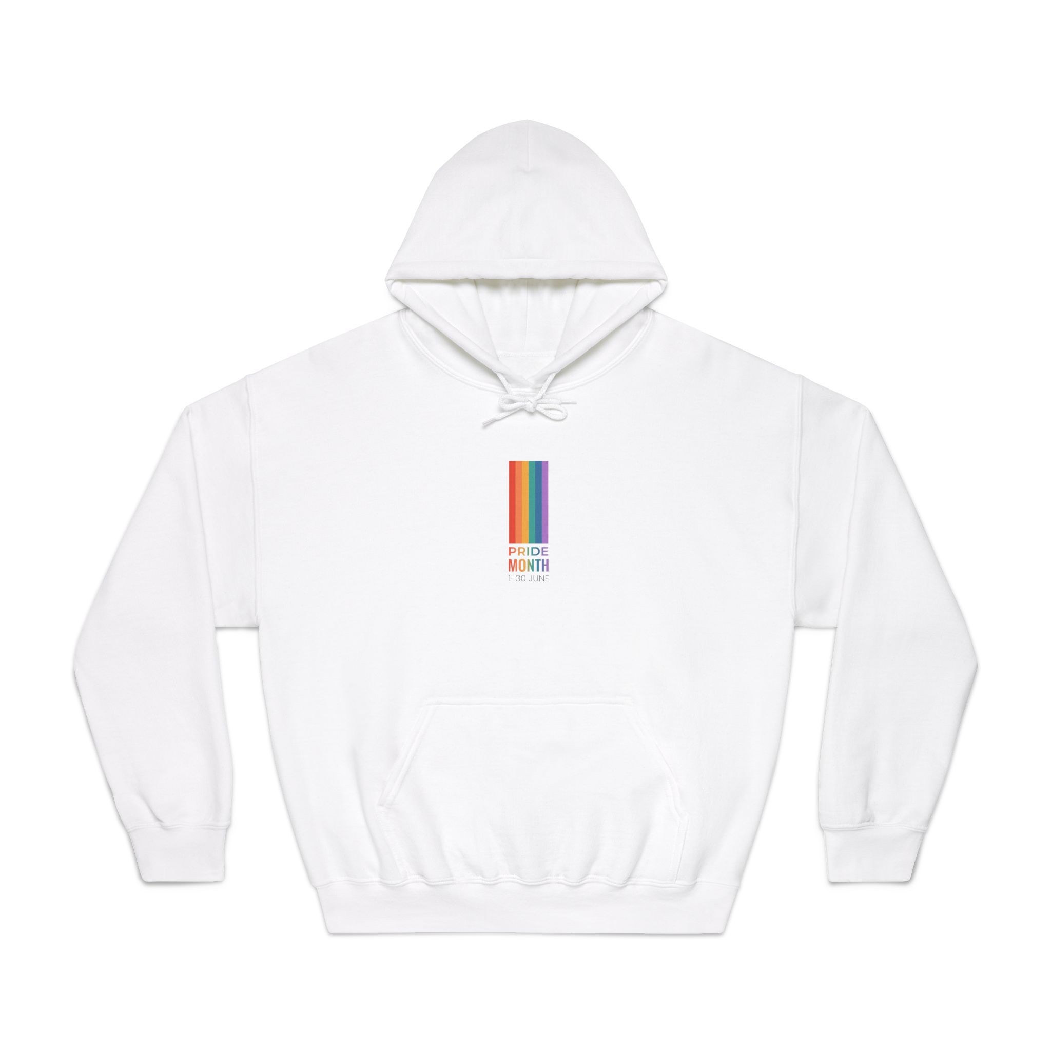 Lgbtq Pride Month Vertical Banner Card Poster Template With Rainbow Gay Parade Celebration Vector Unisex Dryblend Hooded Sweatshirt