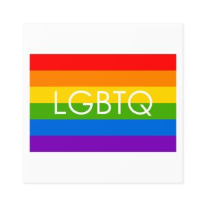 Lesbian Gay Bisexual Transgender Queer Flag Rainbow Pride Flag Lgbtq Laminate Stickers Square
