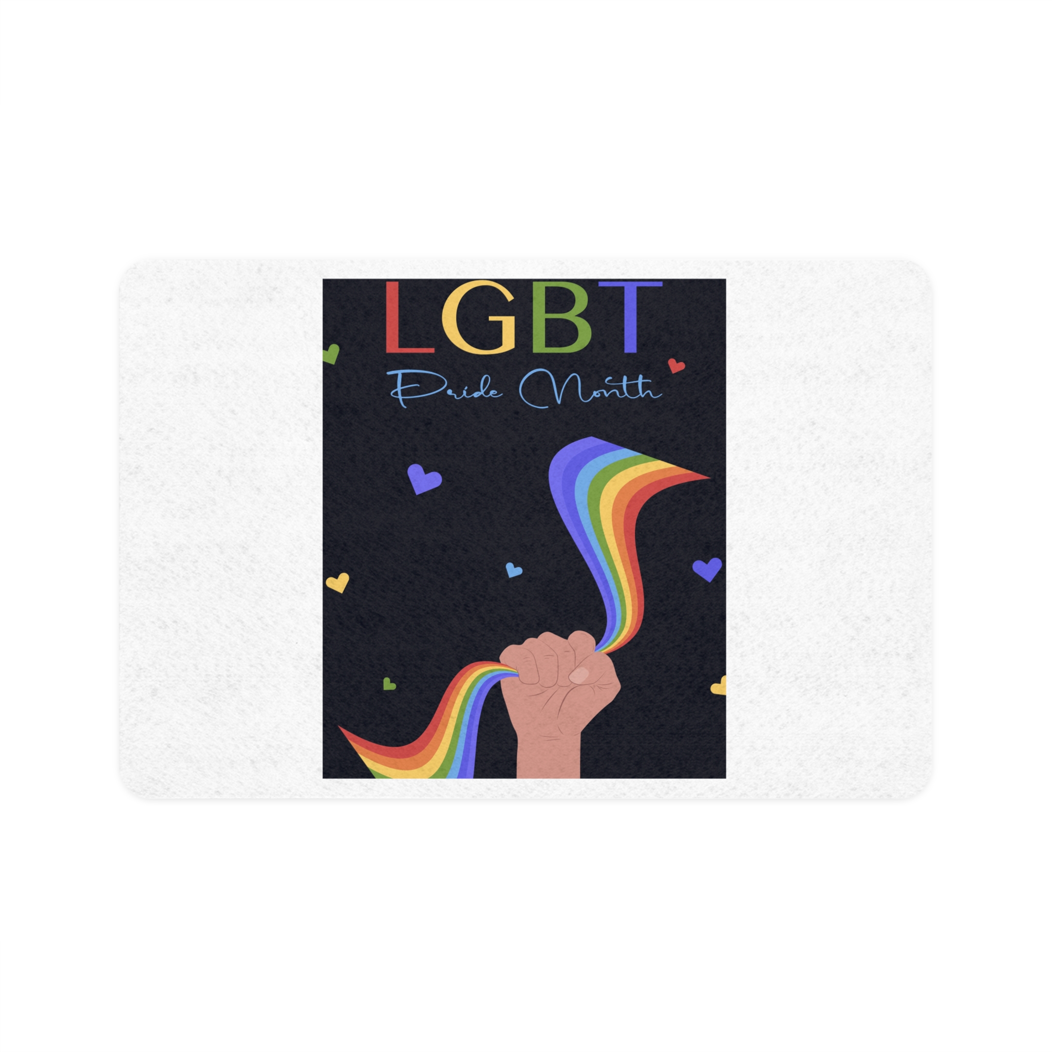 Poster Lgbt Pride Month Pet Food Mat 12x18