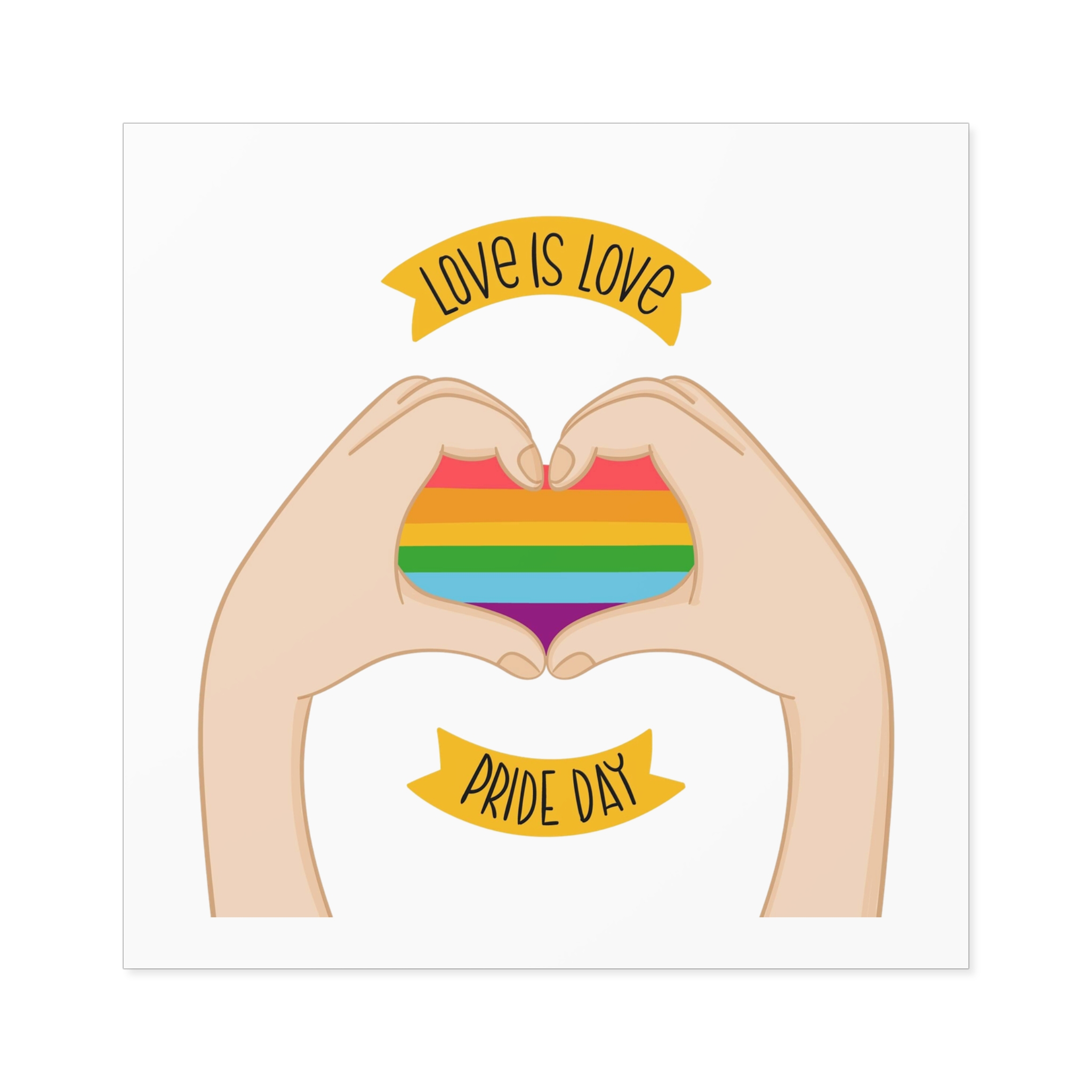 Pride Day Concept(1) Laminate Stickers Square - Image 41