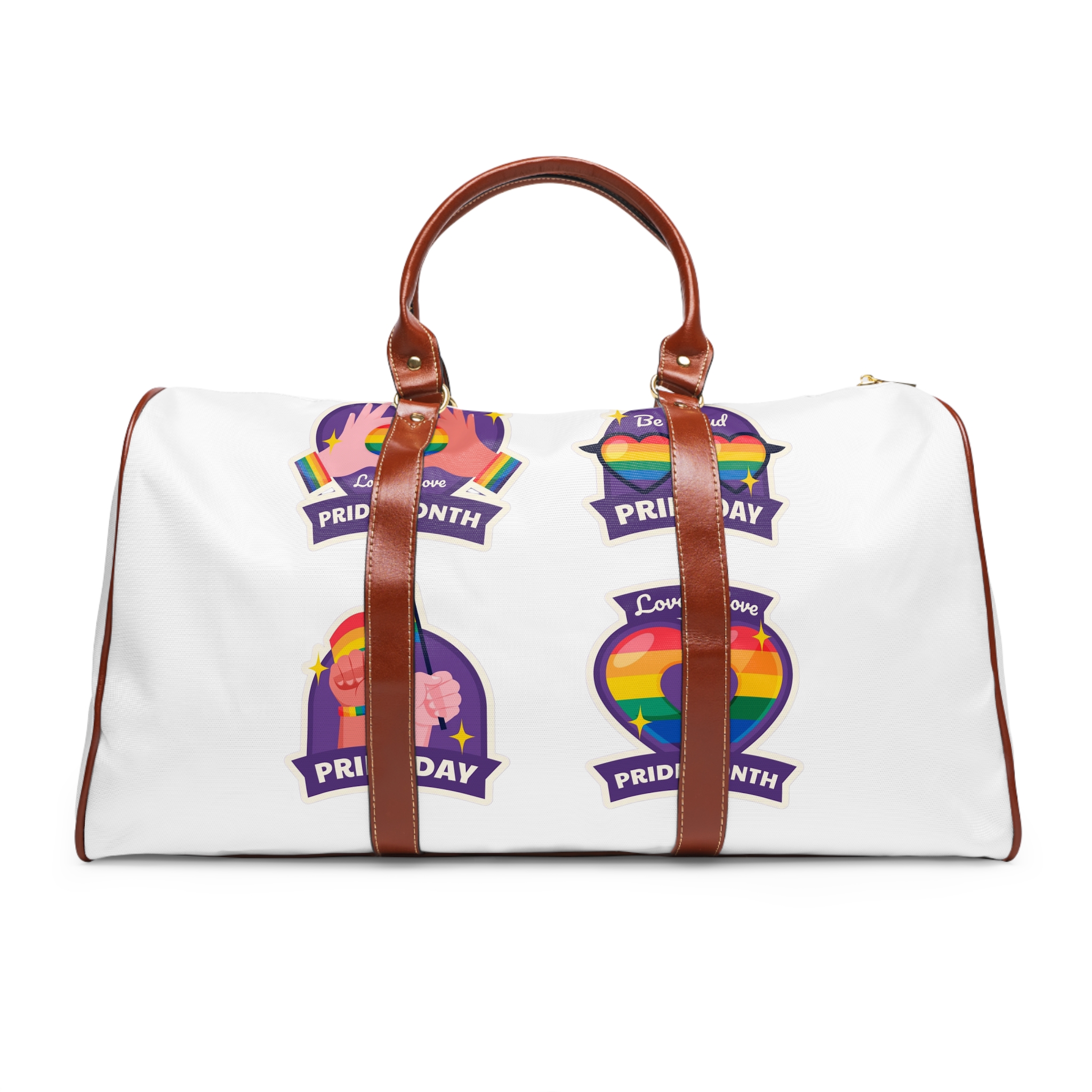 Labels Collection Pride Month Celebration Waterproof Travel Bag