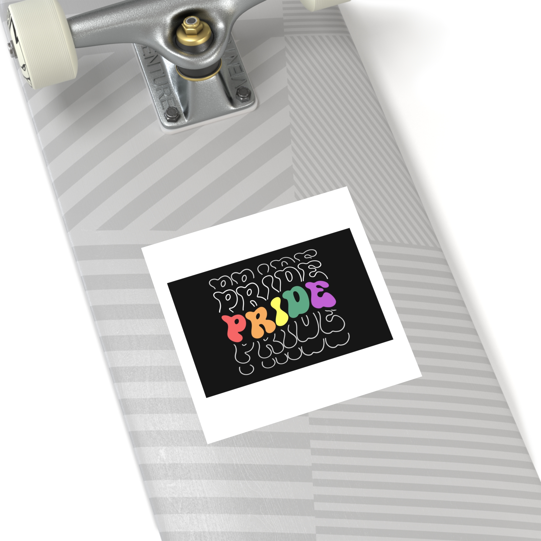 Pride Lgbt Gay Retro Tshirt Design(1) Laminate Stickers Square - Image 36
