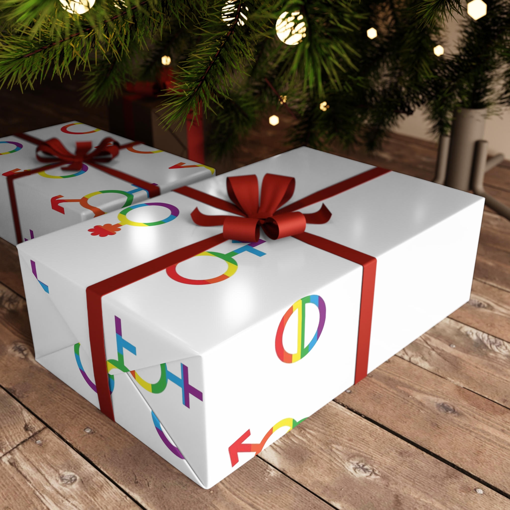 Vector Gender Symbols Sexual Orientation Set Gift Wrapping Paper Sheets 1pc - Image 3