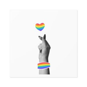 Pride Month Card Lgbtq Trendy Retro Collage Halftone Hands Vector Illustration Poster Banner Laminate Stickers Square