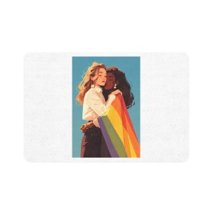 Lesbian Pride Design F63169 Pet Food Mat 12x18
