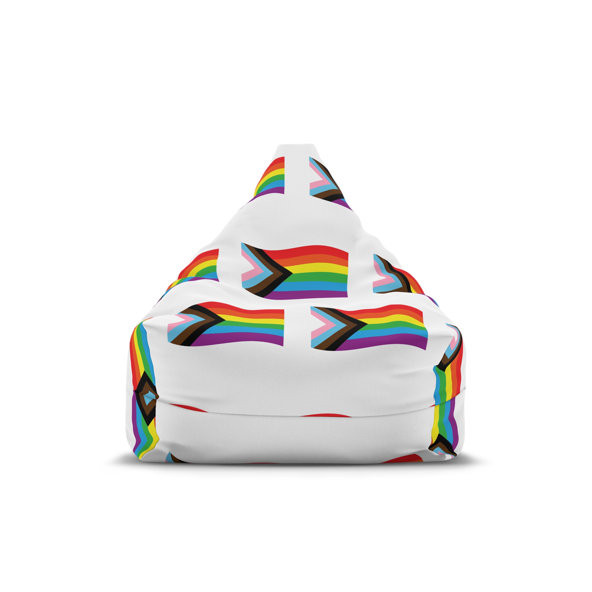 Vector Flat Cartoon New Lgbt Lgbtq Rainbow Flag Bean Bag Chair Cover